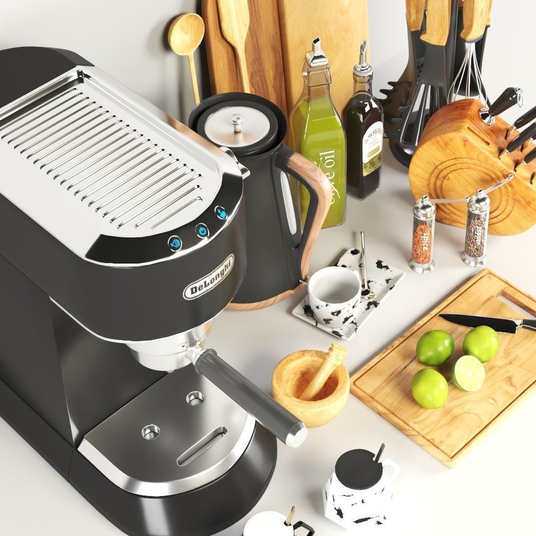 Kitchen Accessories 3D Model – High Poly Utensils, Textured PBR Formats - View 7