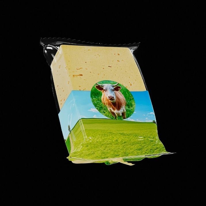 Piece of Cheese 3D Model – Photorealistic Food Asset, FBX, Blender - View 3