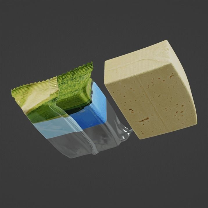 Piece of Cheese 3D Model – Photorealistic Food Asset, FBX, Blender - View 9
