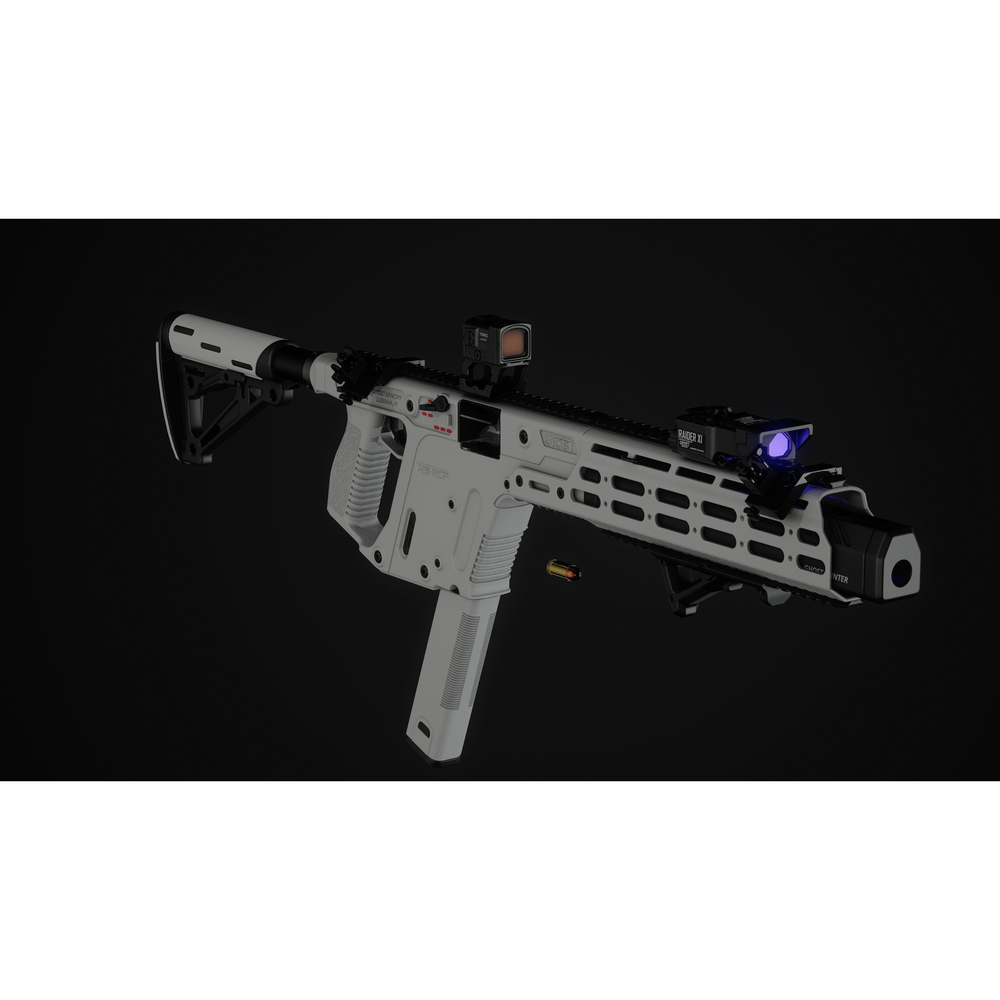 KRISS Vector - Low-Poly Game-Ready 3D Model - View 11