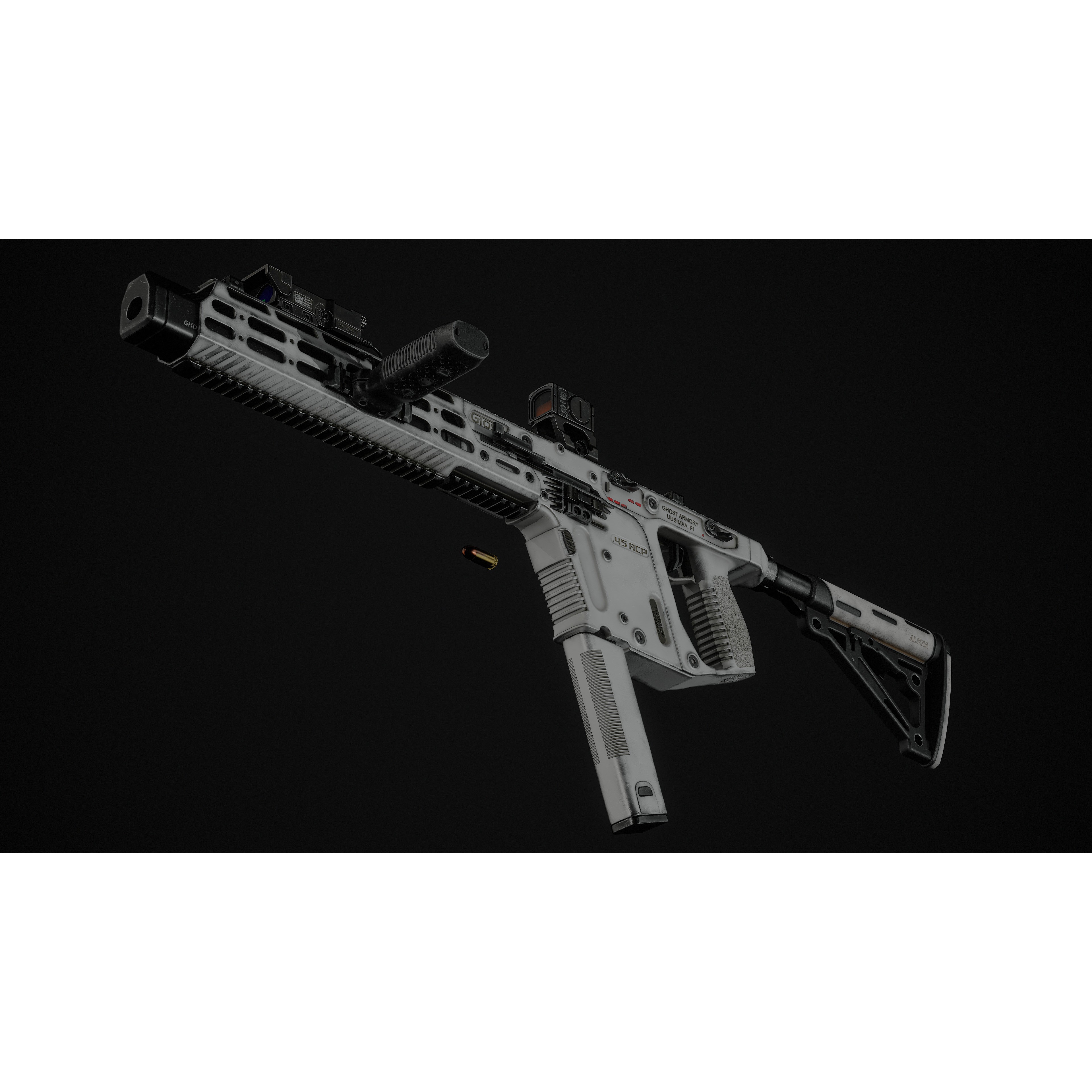 KRISS Vector - Low-Poly Game-Ready 3D Model - View 15