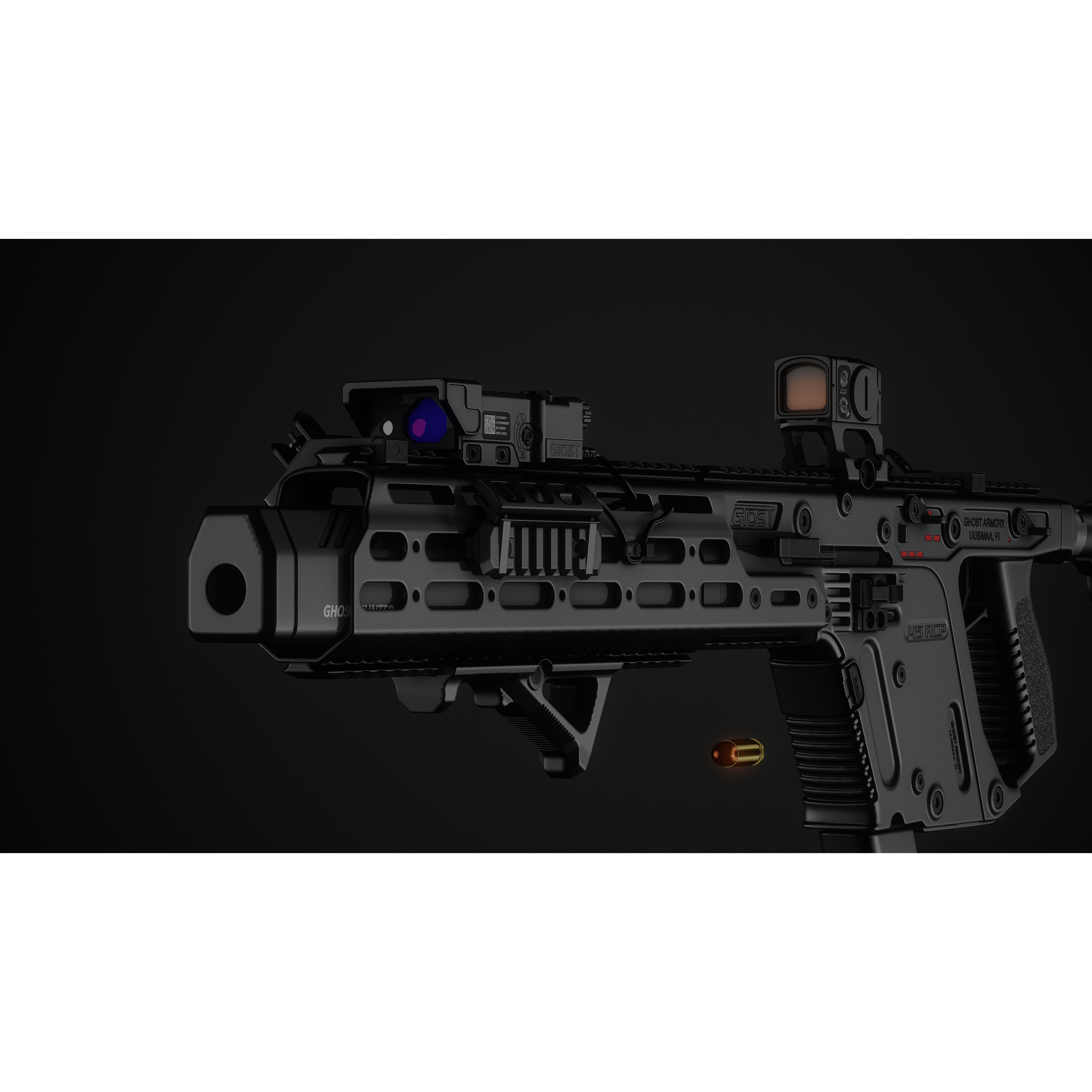 KRISS Vector - Low-Poly Game-Ready 3D Model - View 5