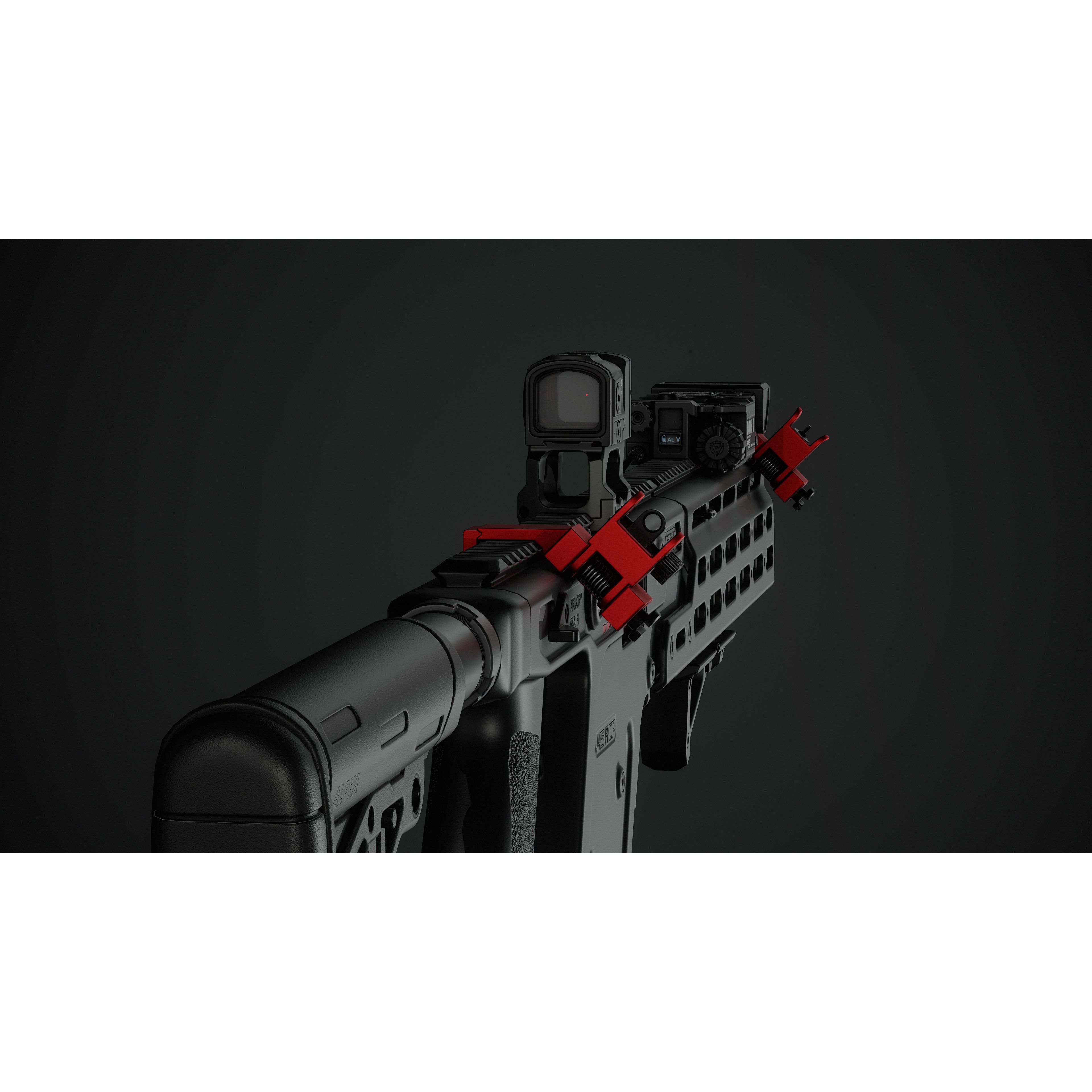 KRISS Vector - Low-Poly Game-Ready 3D Model - View 7