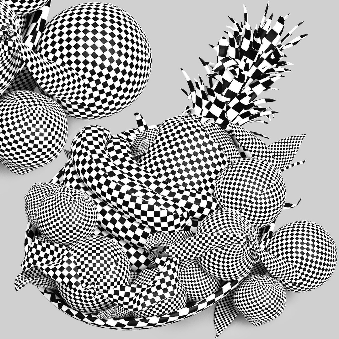 Bowls of Fruits Collection 03 3D Model – High Poly PBR Assets, OBJ/3ds Max - View 12