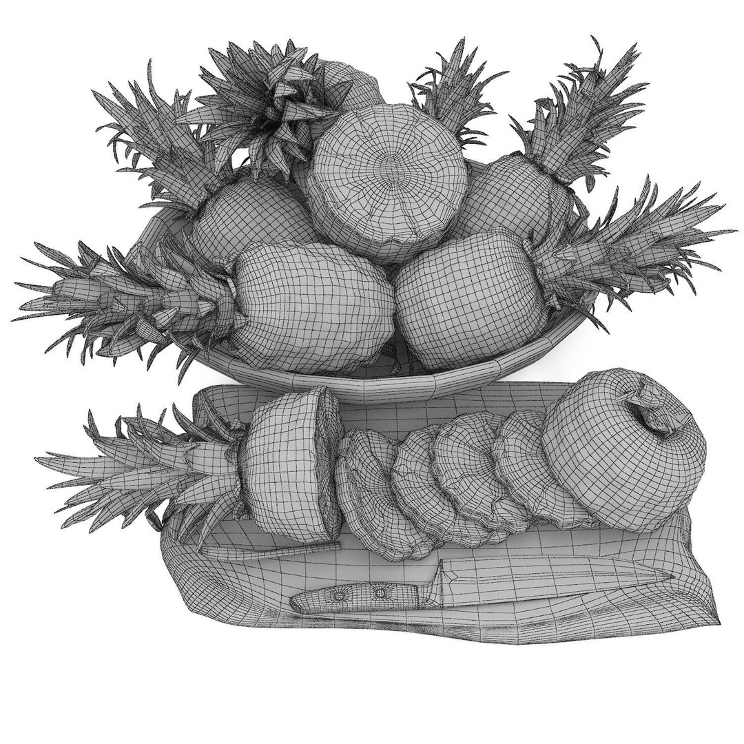Bowls of Fruits Collection 03 3D Model – High Poly PBR Assets, OBJ/3ds Max - View 15