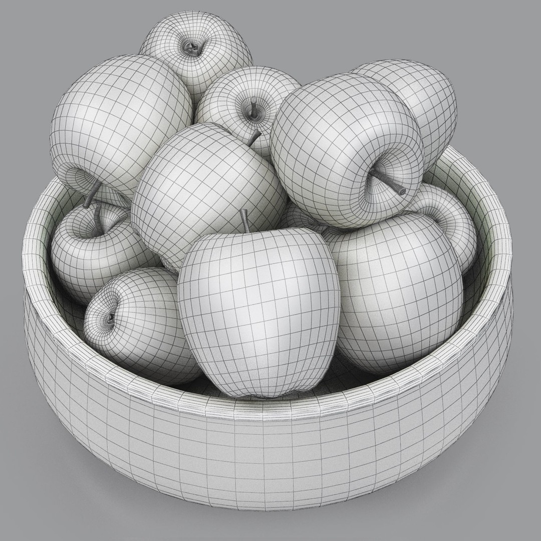 Bowls of Fruits Collection 03 3D Model – High Poly PBR Assets, OBJ/3ds Max - View 22