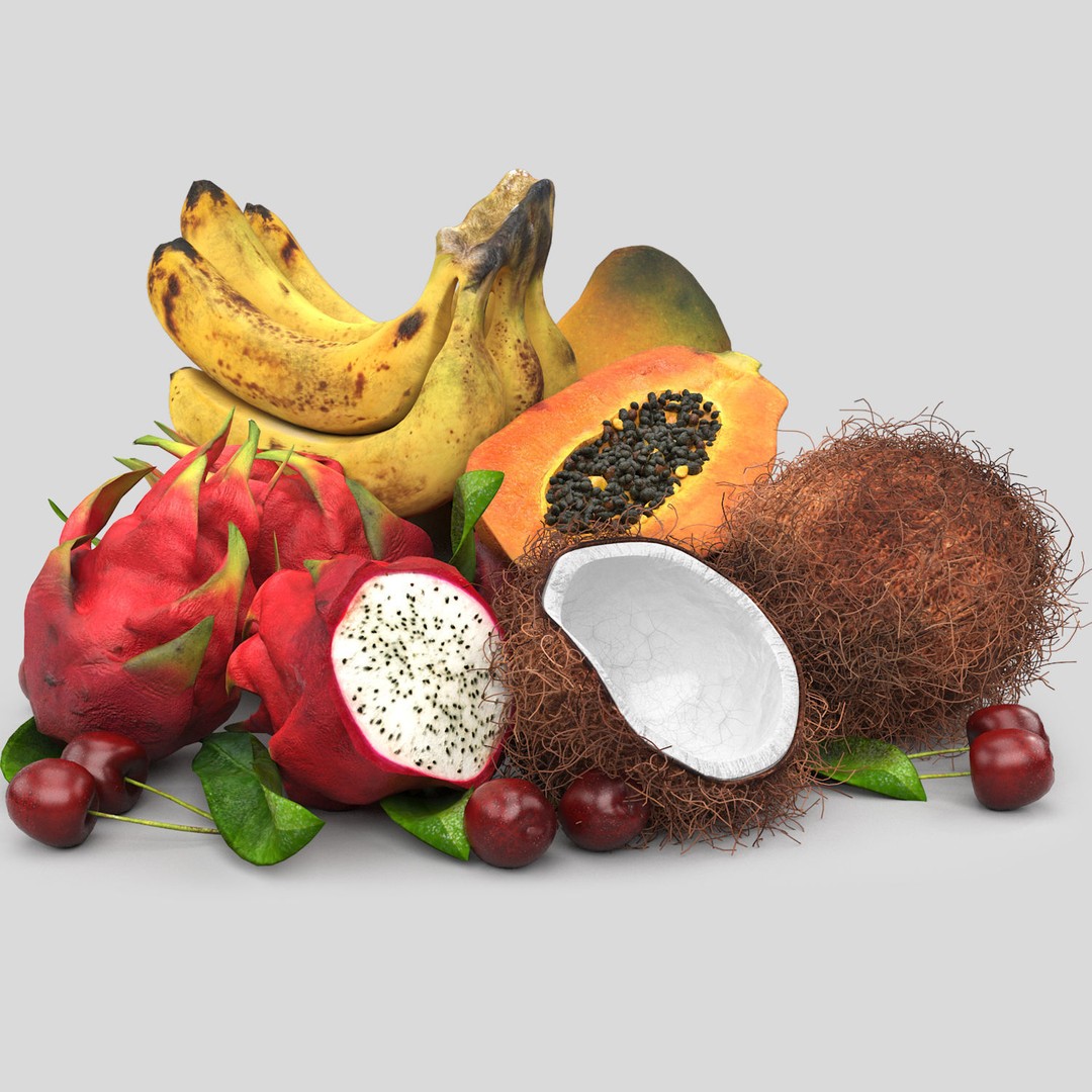 Bowls of Fruits Collection 03 3D Model – High Poly PBR Assets, OBJ/3ds Max - View 28