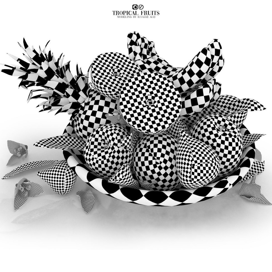Bowls of Fruits Collection 03 3D Model – High Poly PBR Assets, OBJ/3ds Max - View 32