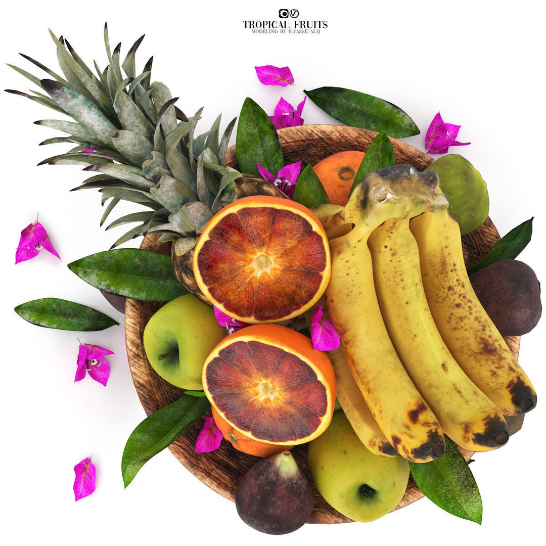 Bowls of Fruits Collection 03 3D Model – High Poly PBR Assets, OBJ/3ds Max - View 34