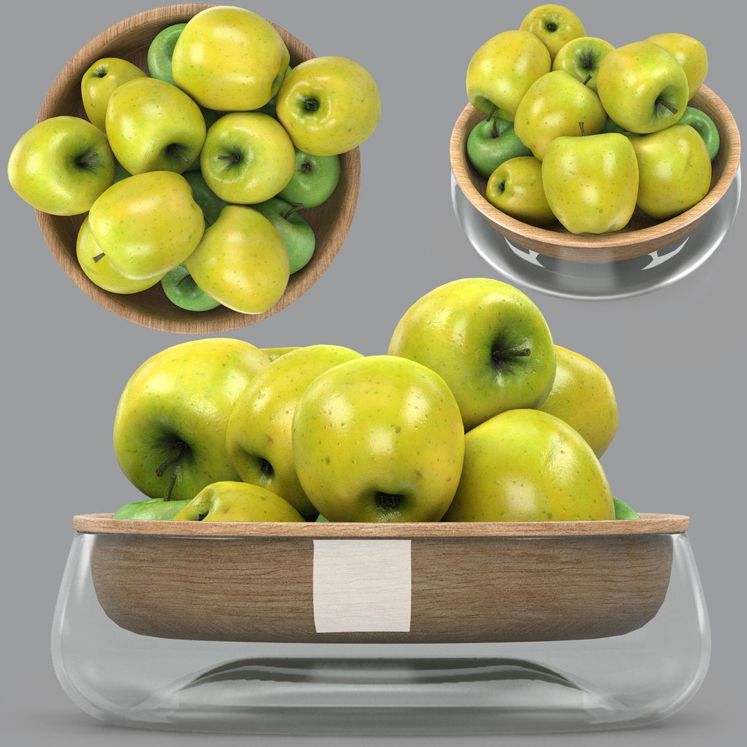 Bowls of Fruits Collection 03 3D Model – High Poly PBR Assets, OBJ/3ds Max - View 5