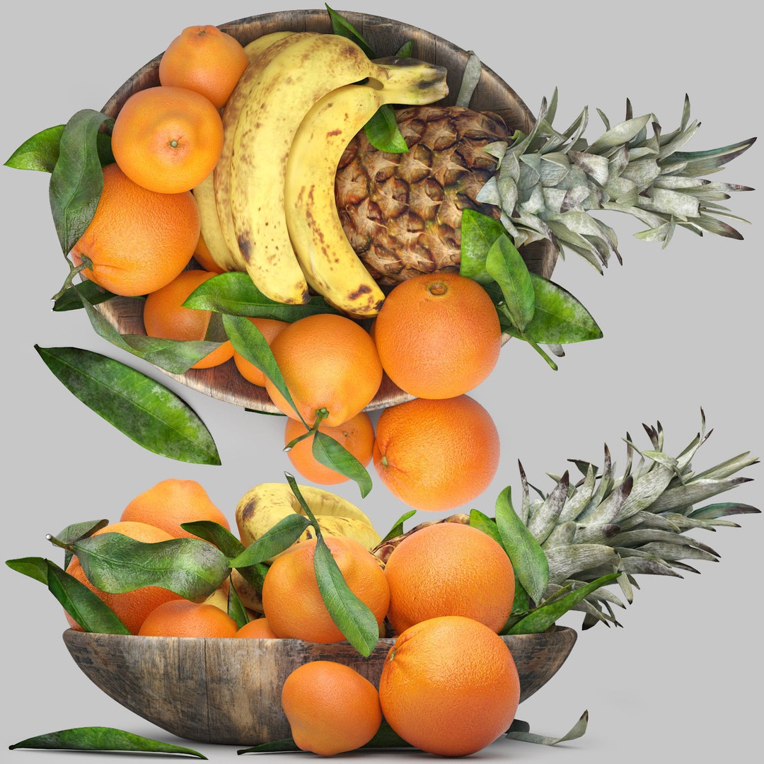 Bowls of Fruits Collection 03 3D Model – High Poly PBR Assets, OBJ/3ds Max - View 6