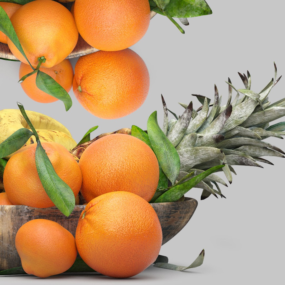 Bowls of Fruits Collection 03 3D Model – High Poly PBR Assets, OBJ/3ds Max - View 8