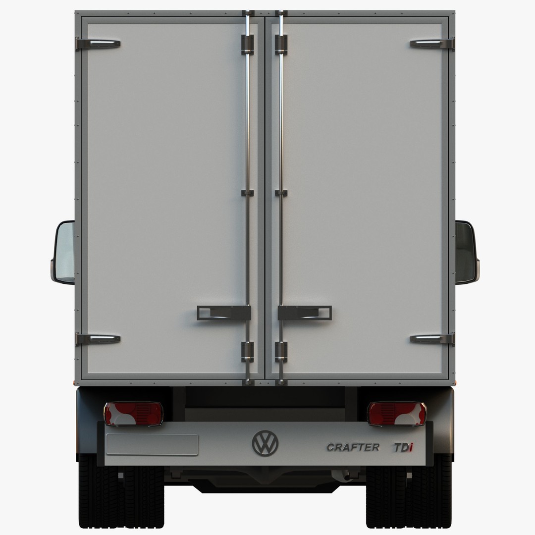 VW Crafter 50 3D Model – Refrigerated Truck, FBX, OBJ - View 10