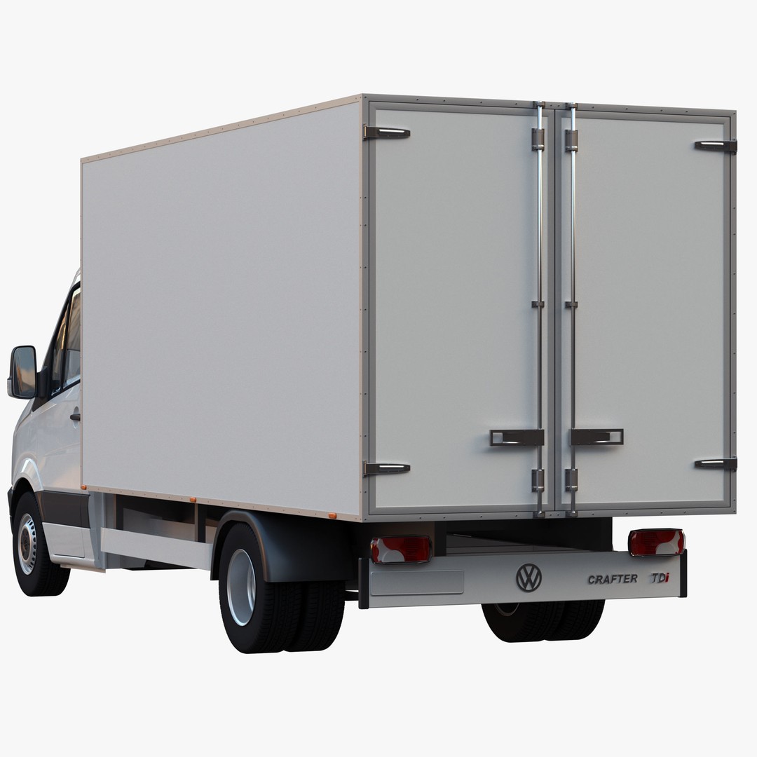 VW Crafter 50 3D Model – Refrigerated Truck, FBX, OBJ - View 8