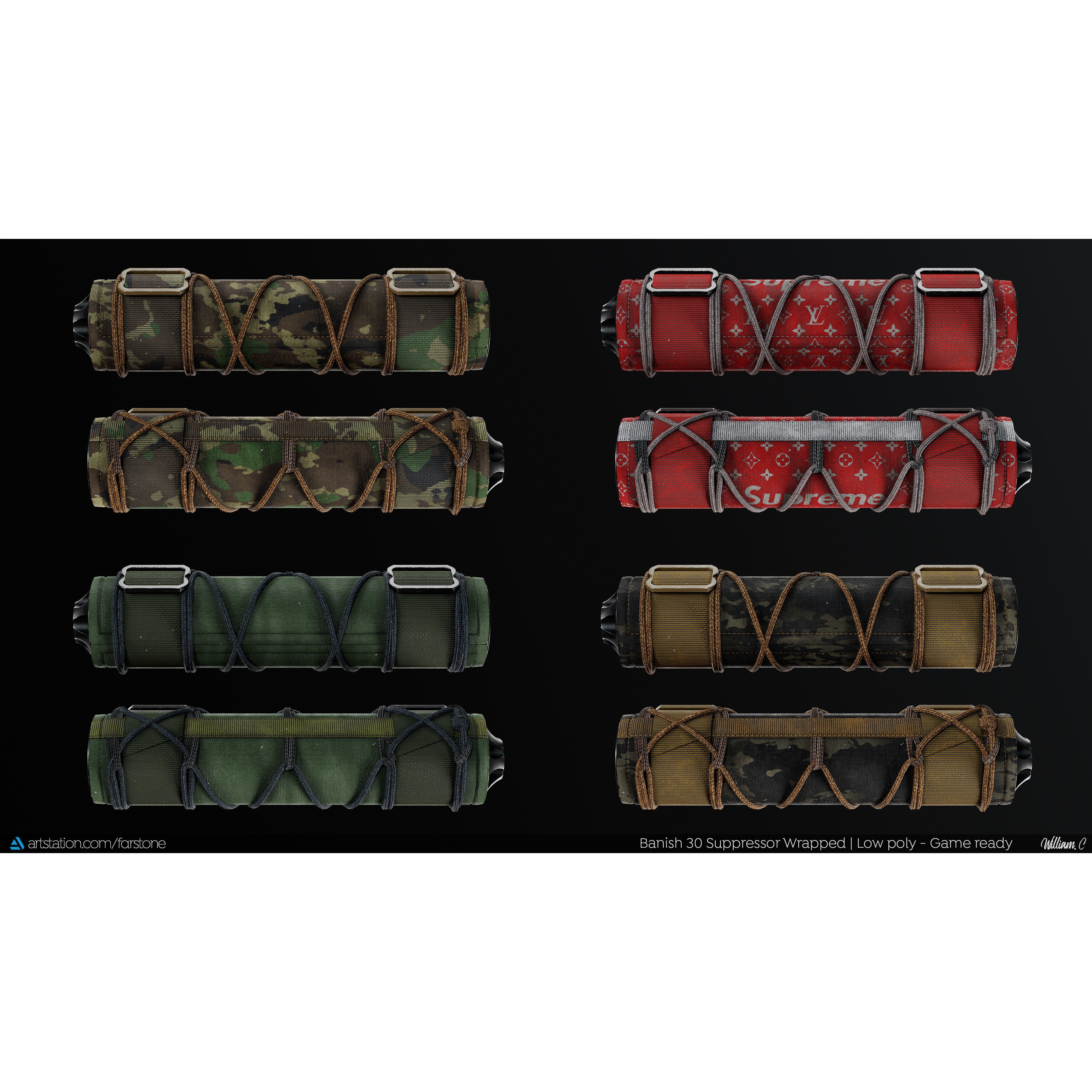 Banish 30 Suppressor - Low-Poly Game-Ready 3D Model - View 10