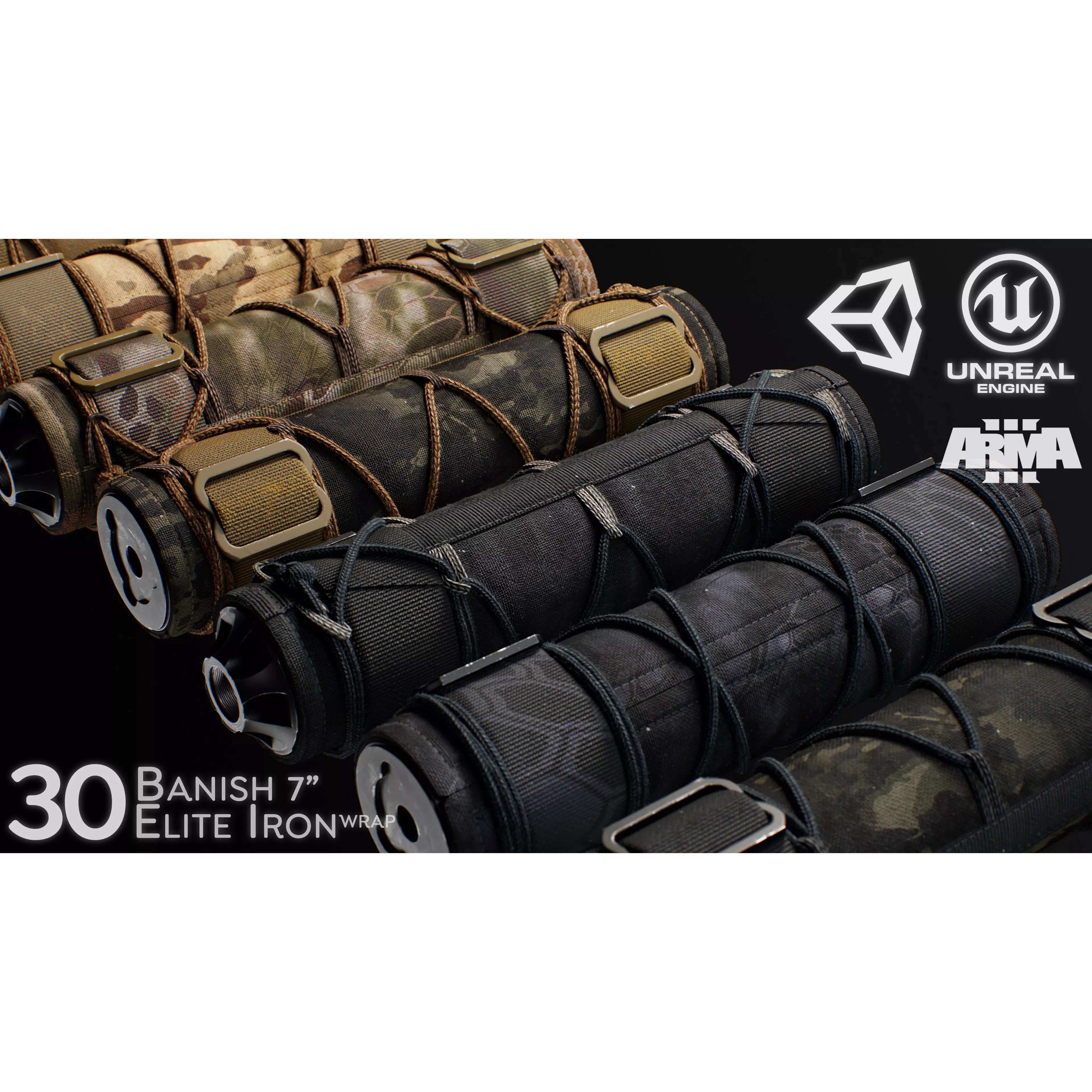 Banish 30 Suppressor - Low-Poly Game-Ready 3D Model - View 2