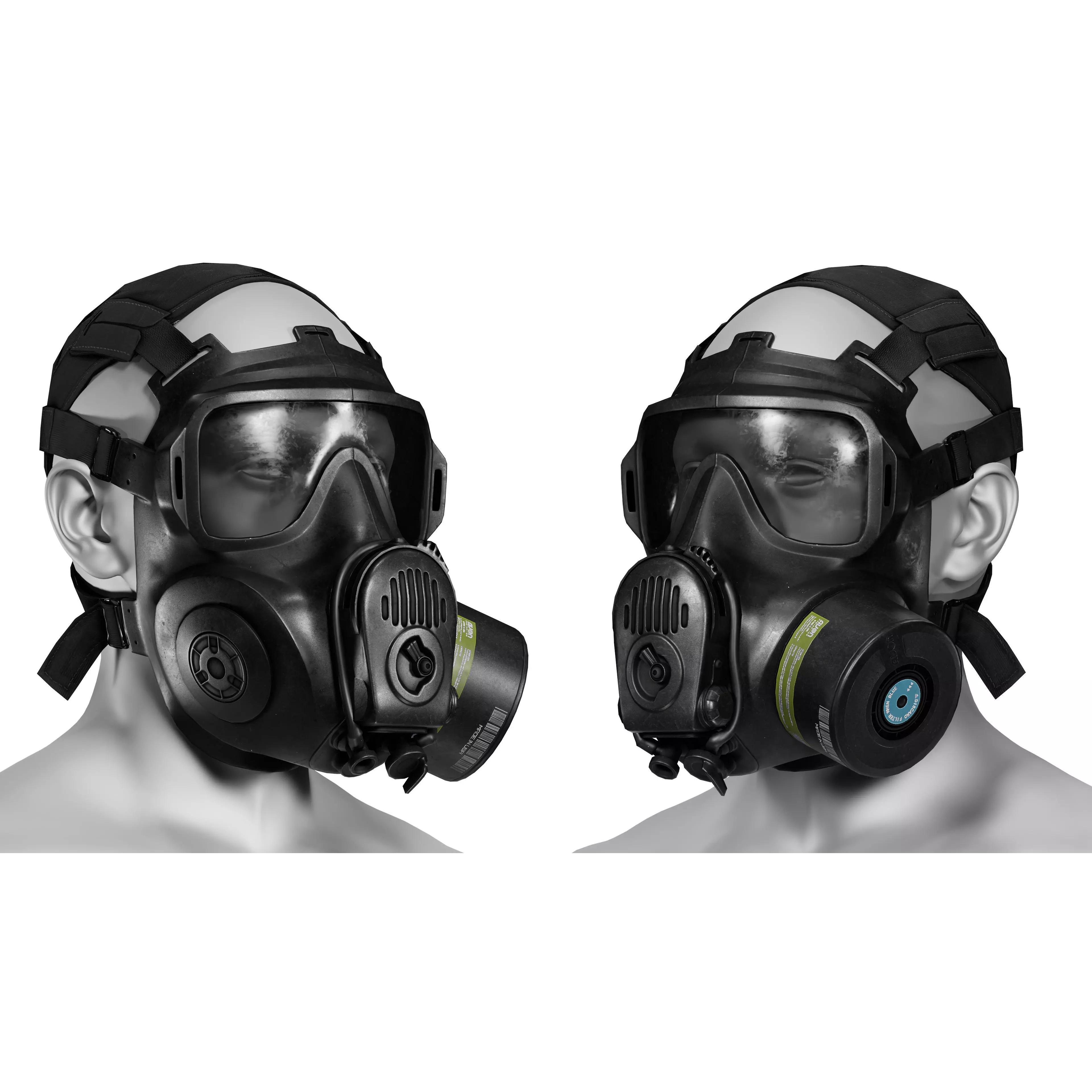 AVON M53A1 Gas Mask - Low-Poly Game-Ready 3D Model - View 2