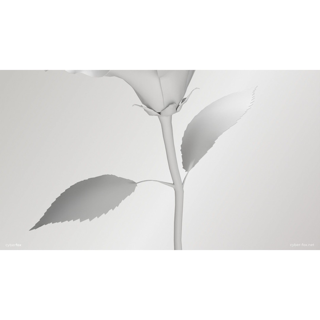 Hibiscus Flower 3D Model – Low Poly Game Asset, PBR Textures, FBX