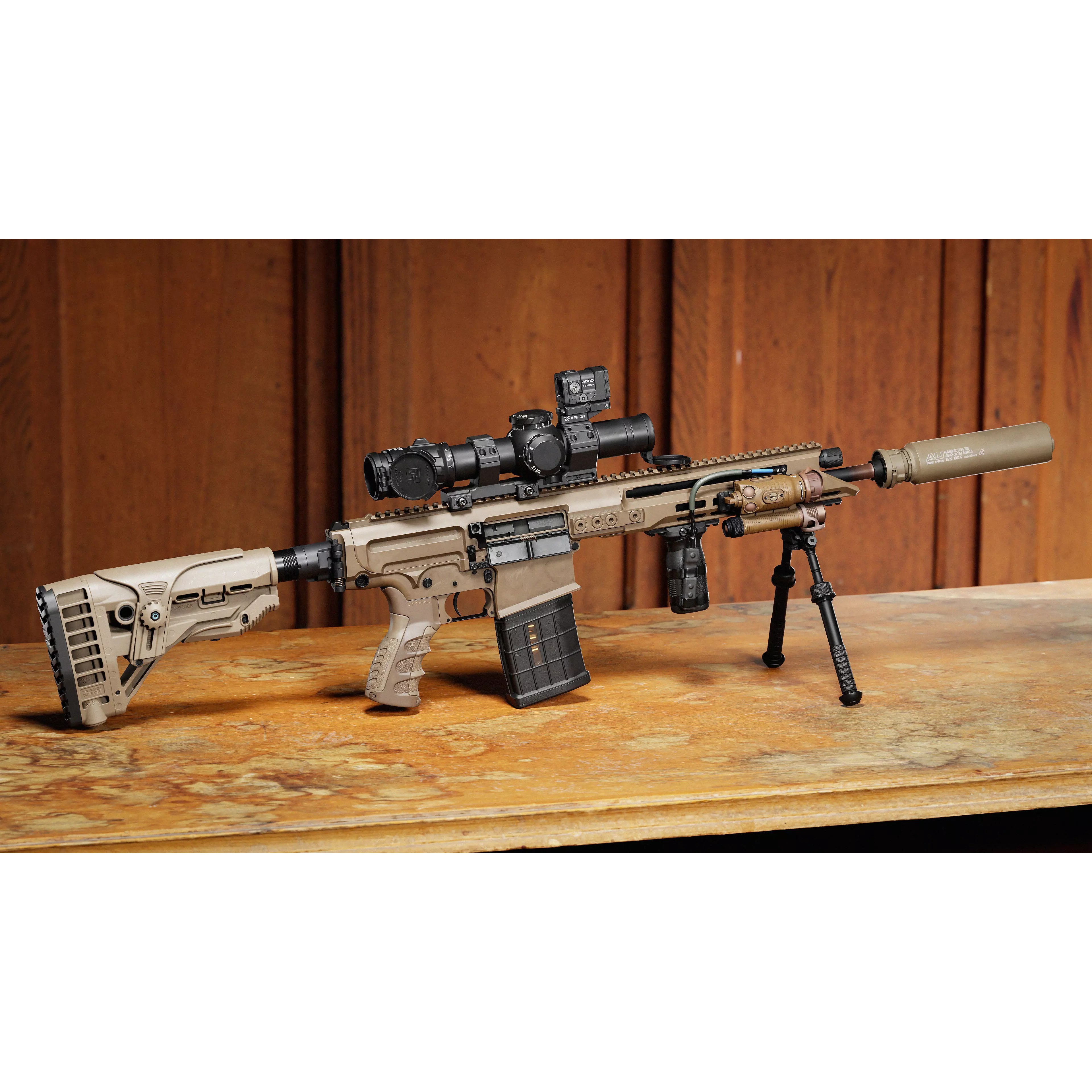 STEYR ARMS DMR 762 Rifle - Low-Poly Game-Ready 3D Model - View 5