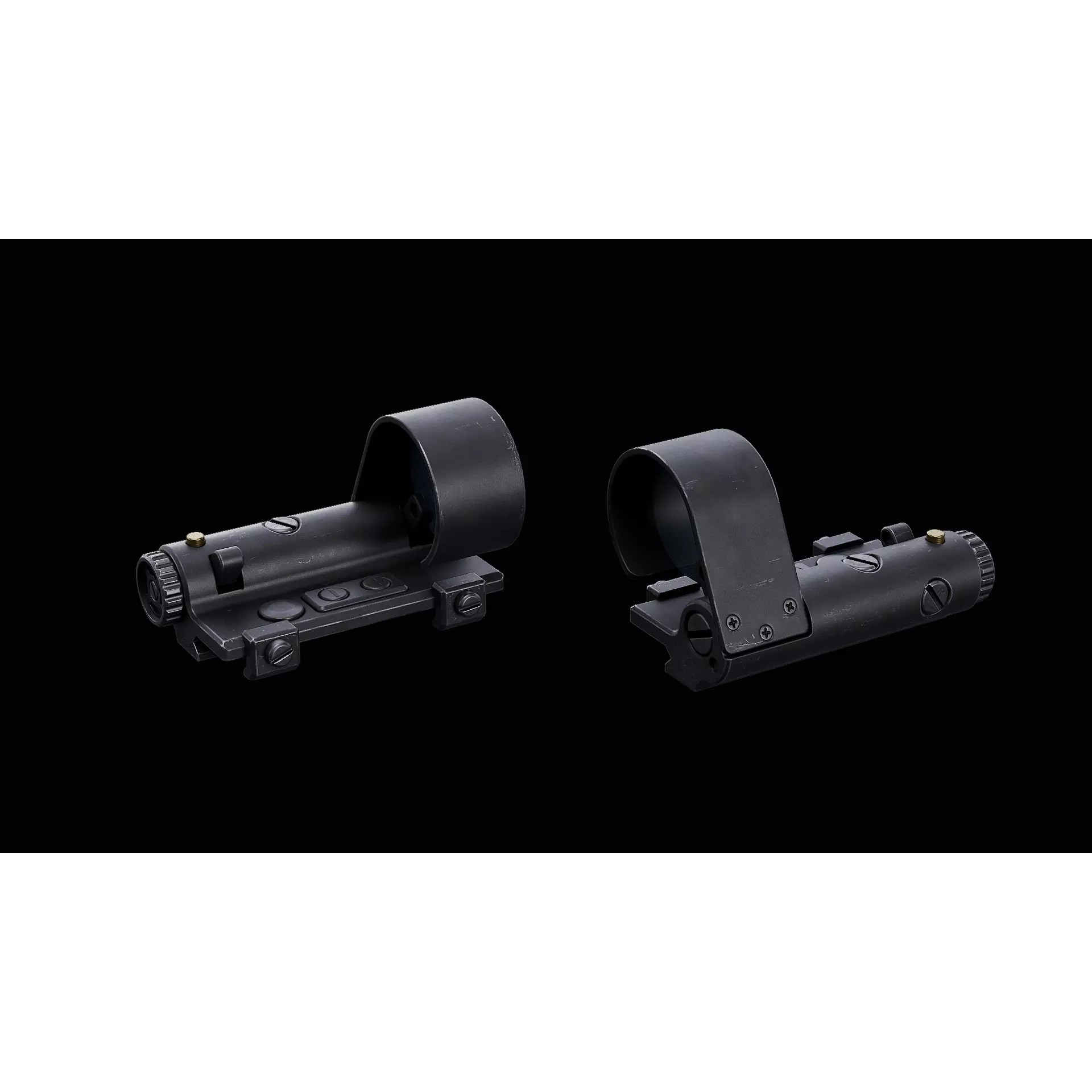 Shpak-1M Red Dot Sight - Low-Poly Game-Ready 3D Model - View 10