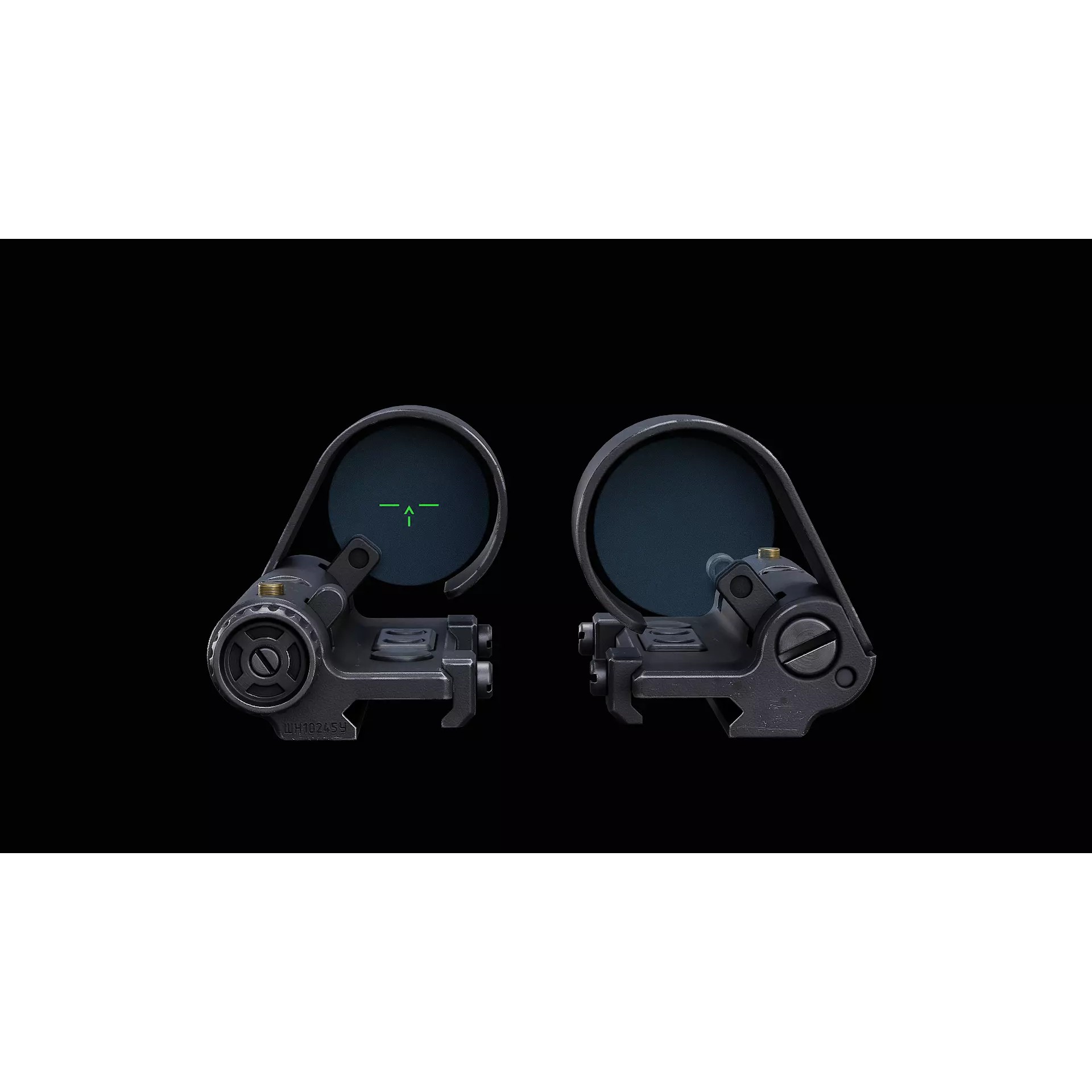 Shpak-1M Red Dot Sight - Low-Poly Game-Ready 3D Model - View 11