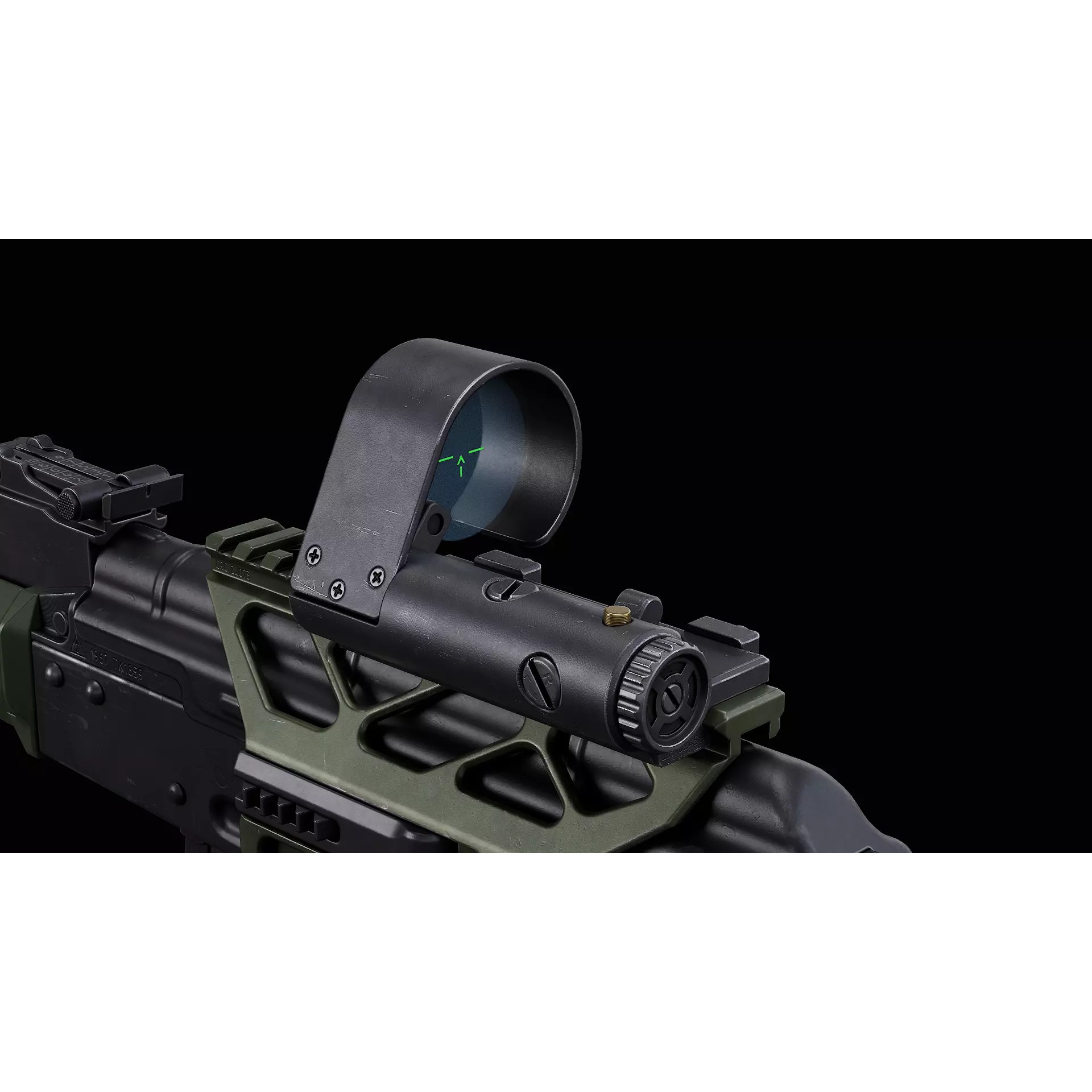 Shpak-1M Red Dot Sight - Low-Poly Game-Ready 3D Model - View 12
