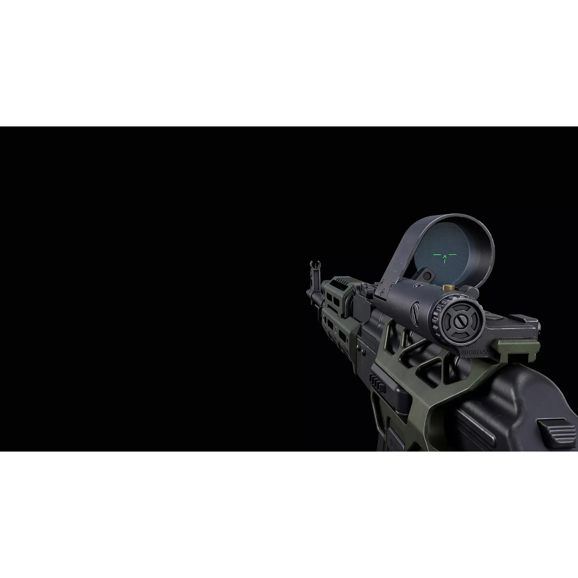 Shpak-1M Red Dot Sight - Low-Poly Game-Ready 3D Model - View 15