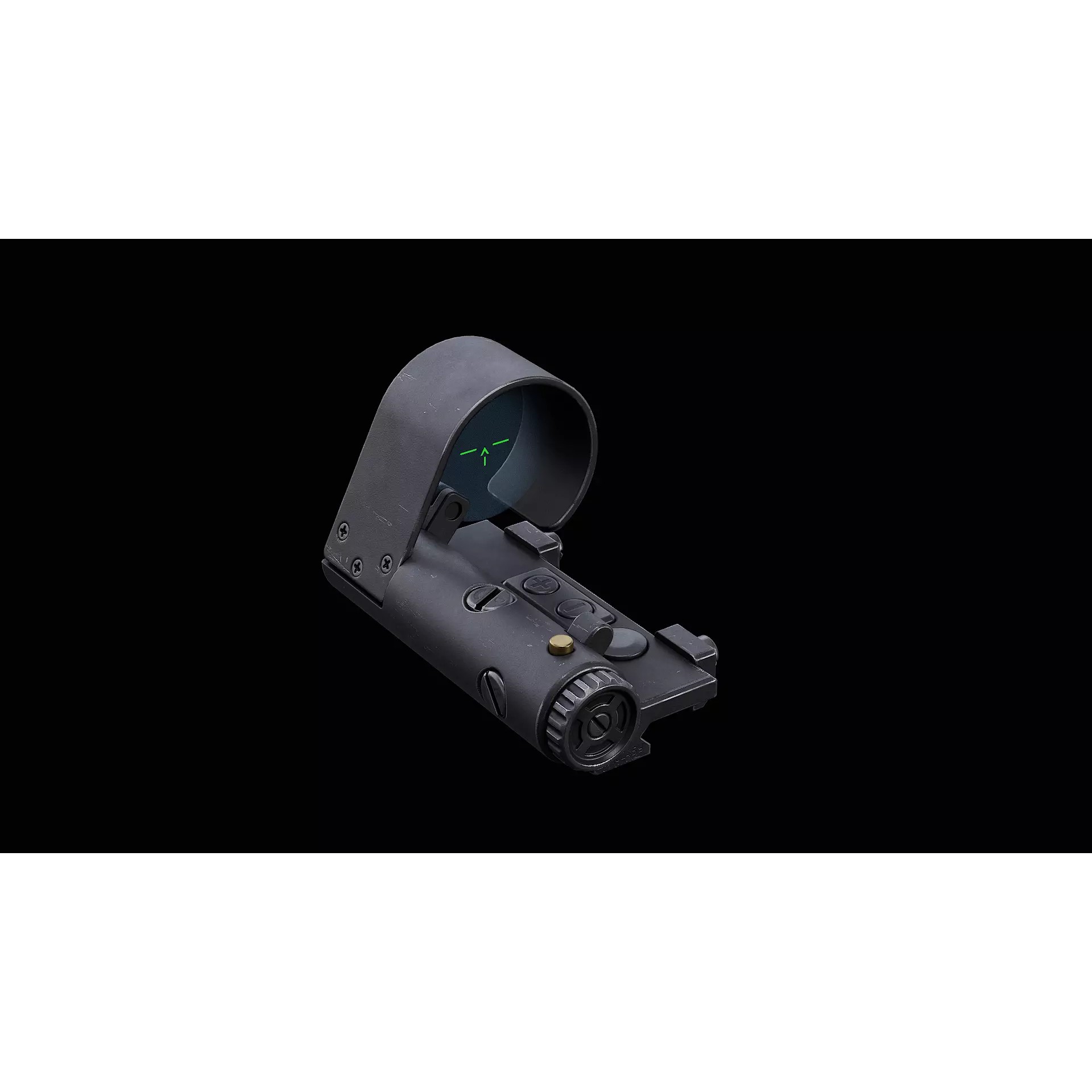 Shpak-1M Red Dot Sight - Low-Poly Game-Ready 3D Model - View 3
