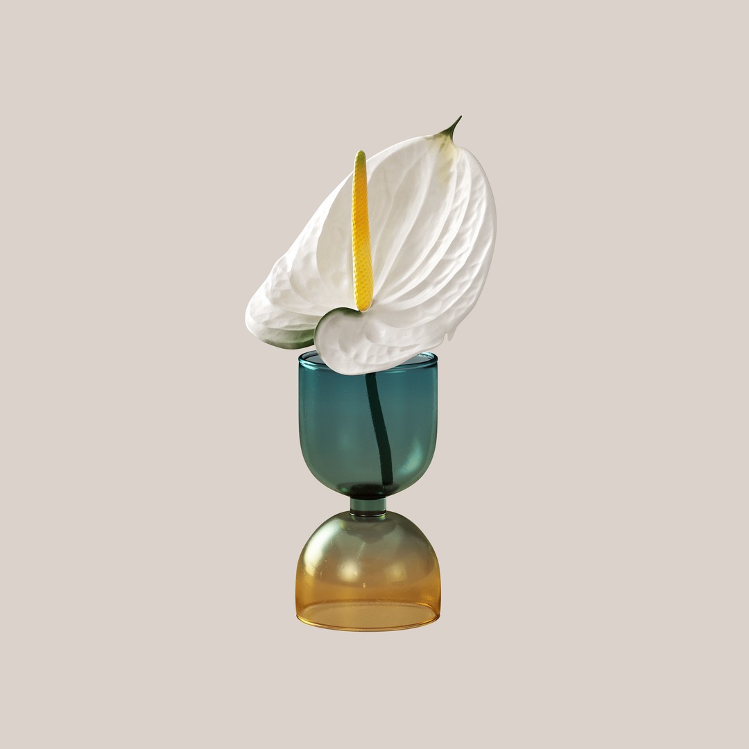 Small Flowers 3D Model – PBR Optimized Plant Asset, FBX, OBJ - View 17