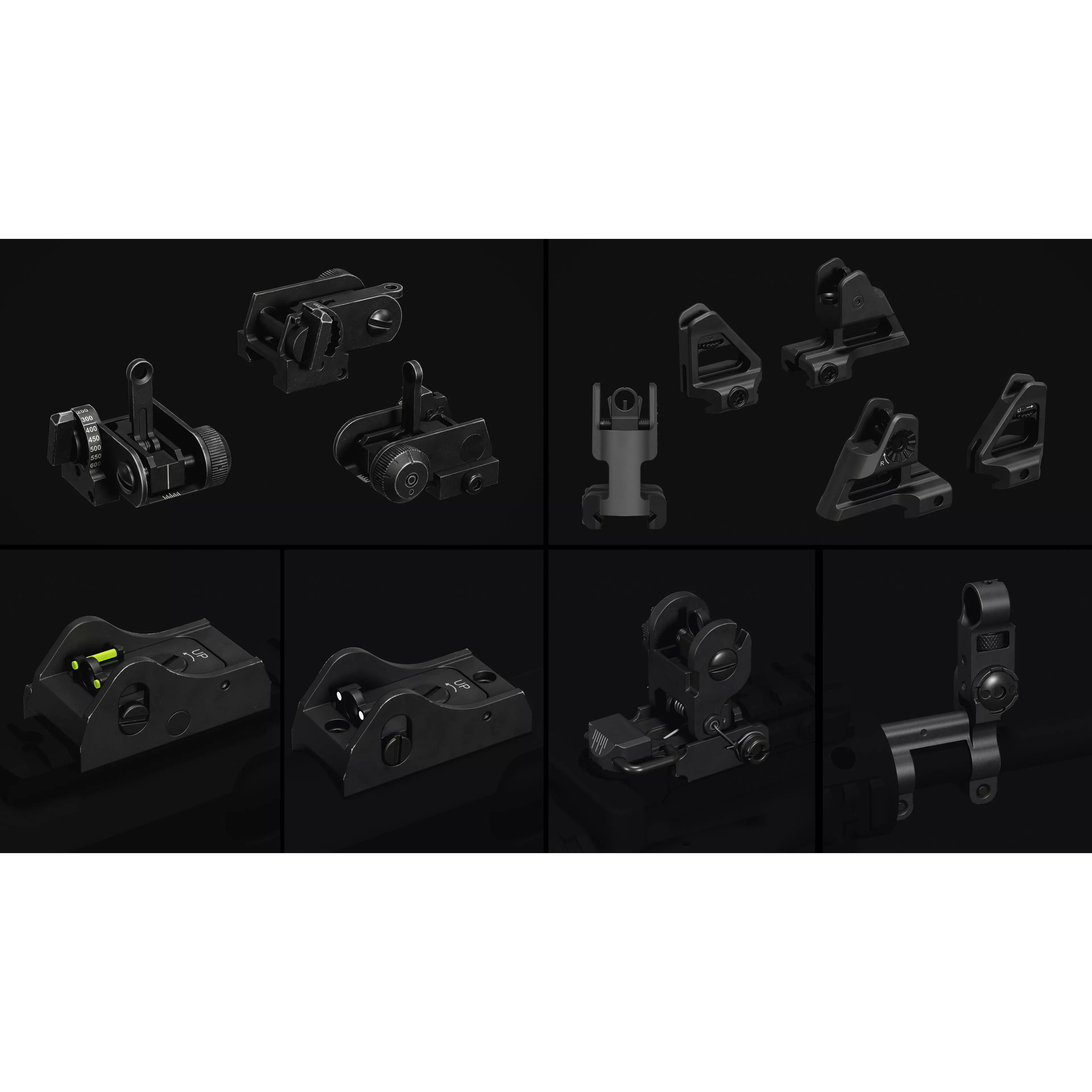 Weapon Sights Pack - Low-Poly Game-Ready 3D Model - View 14