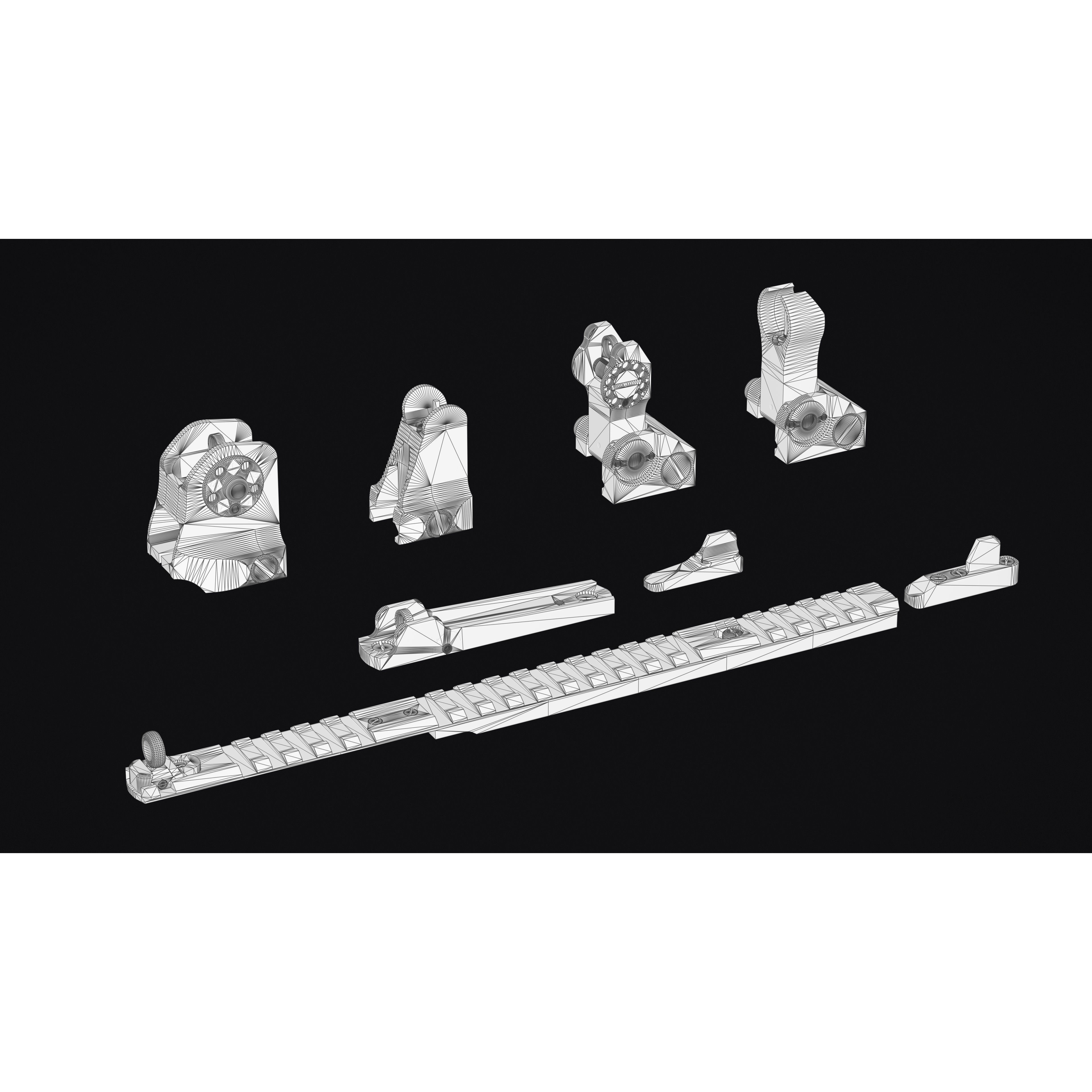 Weapon Sights Pack - Low-Poly Game-Ready 3D Model - View 17