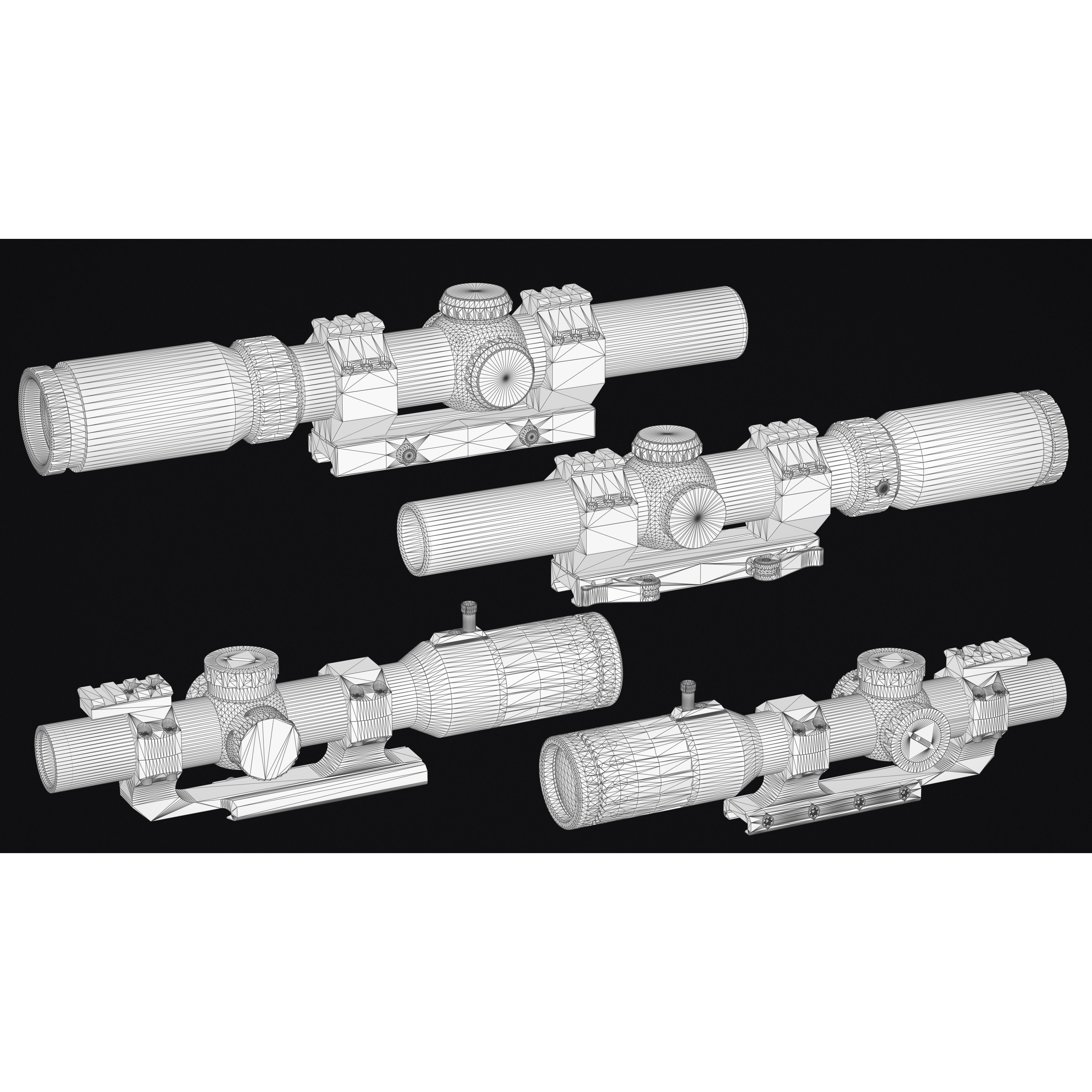 Weapon Sights Pack - Low-Poly Game-Ready 3D Model - View 19