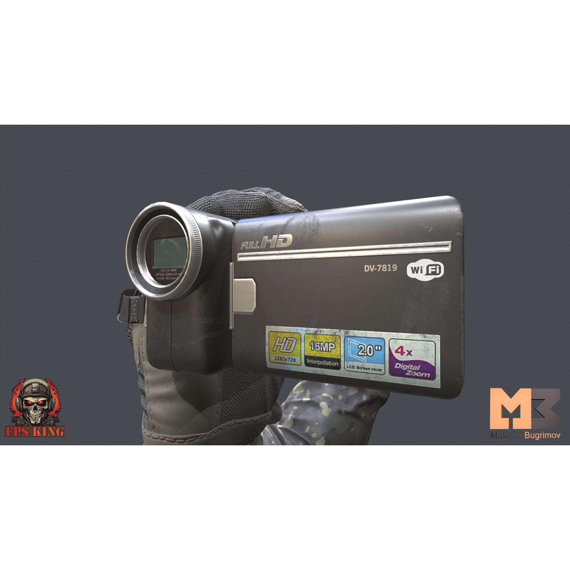 FPS Devices Animations - Low-Poly Game-Ready 3D Model - View 14