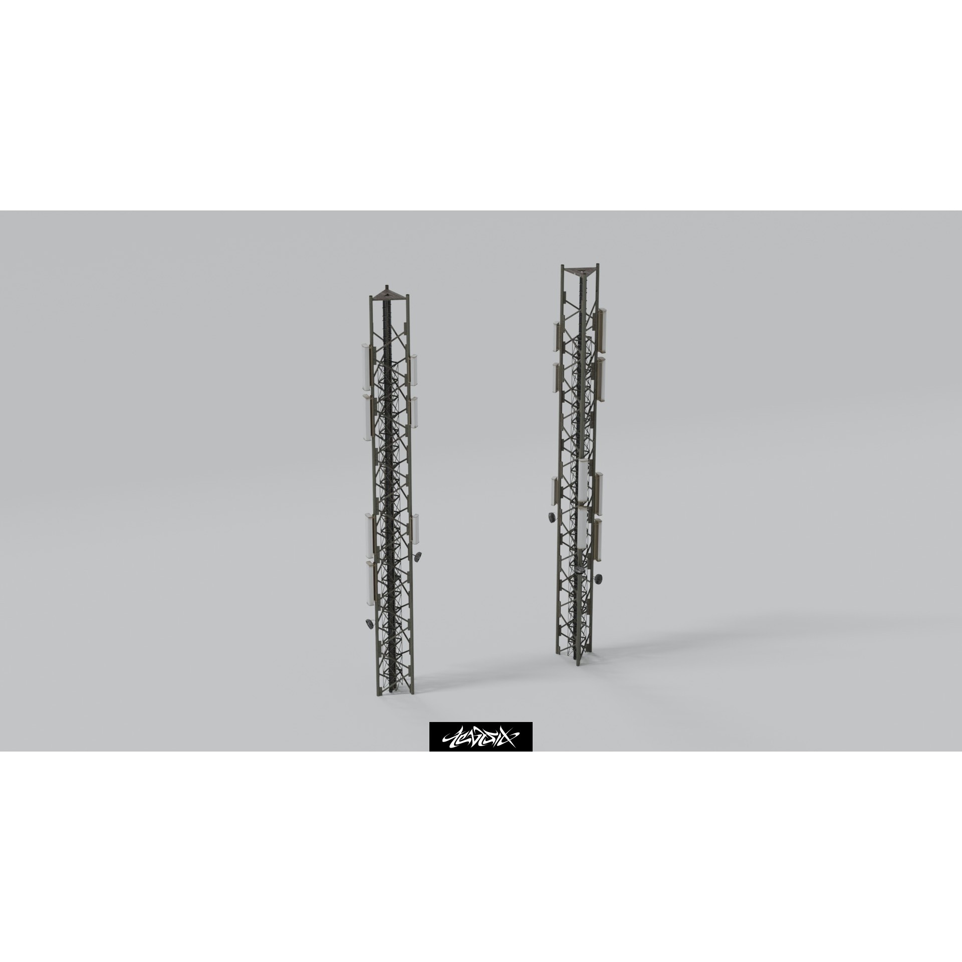 Military Base Kitbash Set - Game-Ready 3D Model - View 13