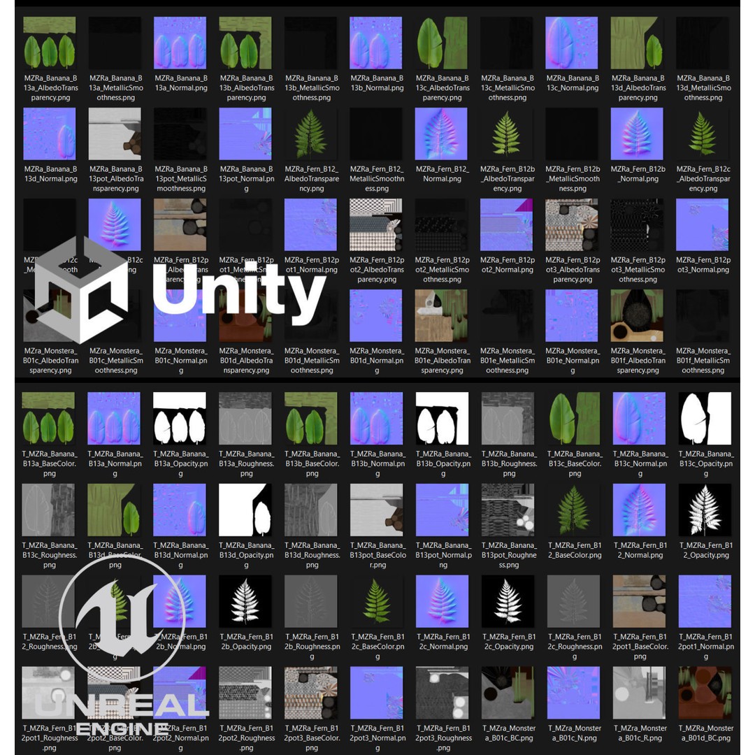 Plant Pack M03 3D Model – Low Poly PBR Vegetation for Unity and Unreal - View 19