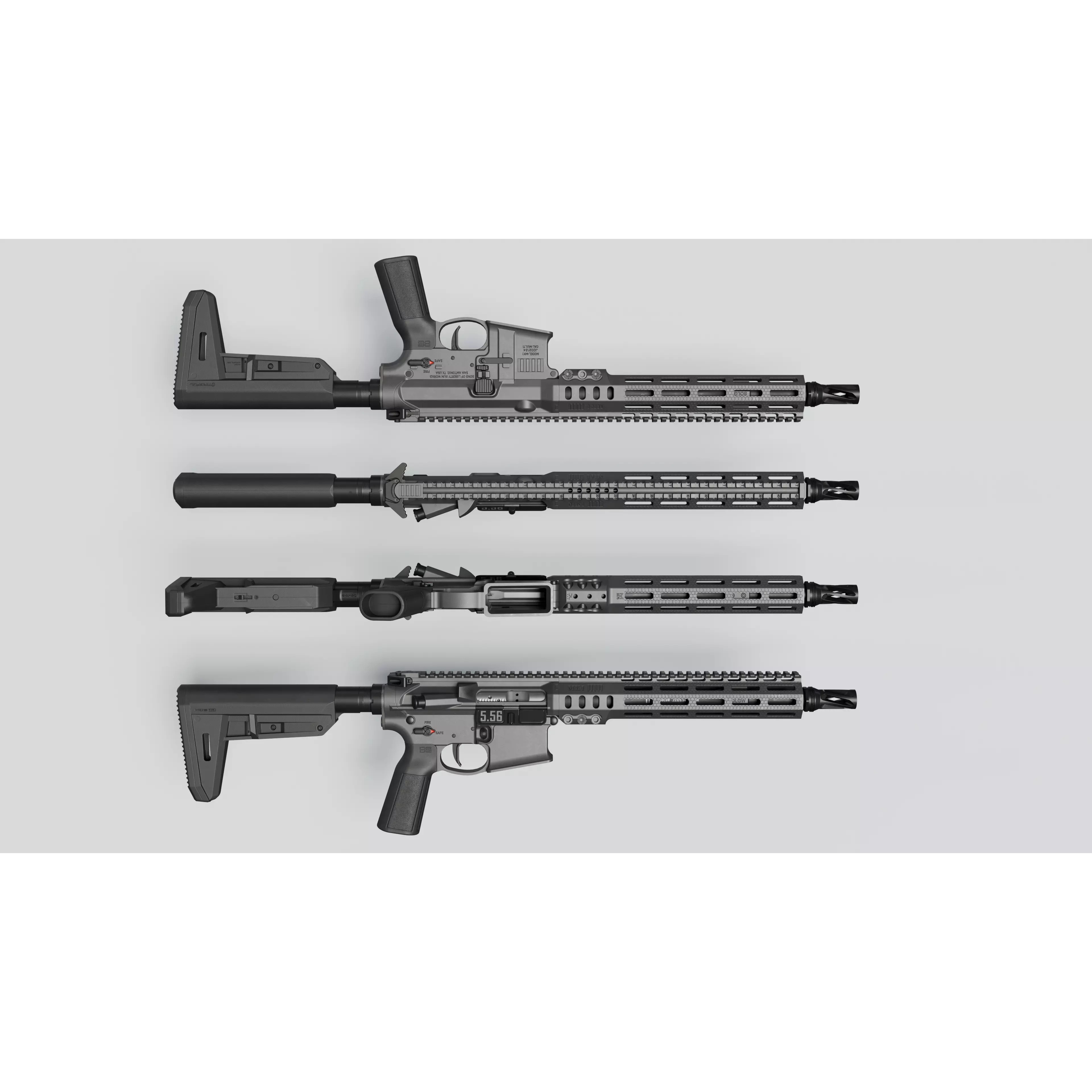 SOLGW MK1 - Low-Poly Game-Ready 3D Model - View 13