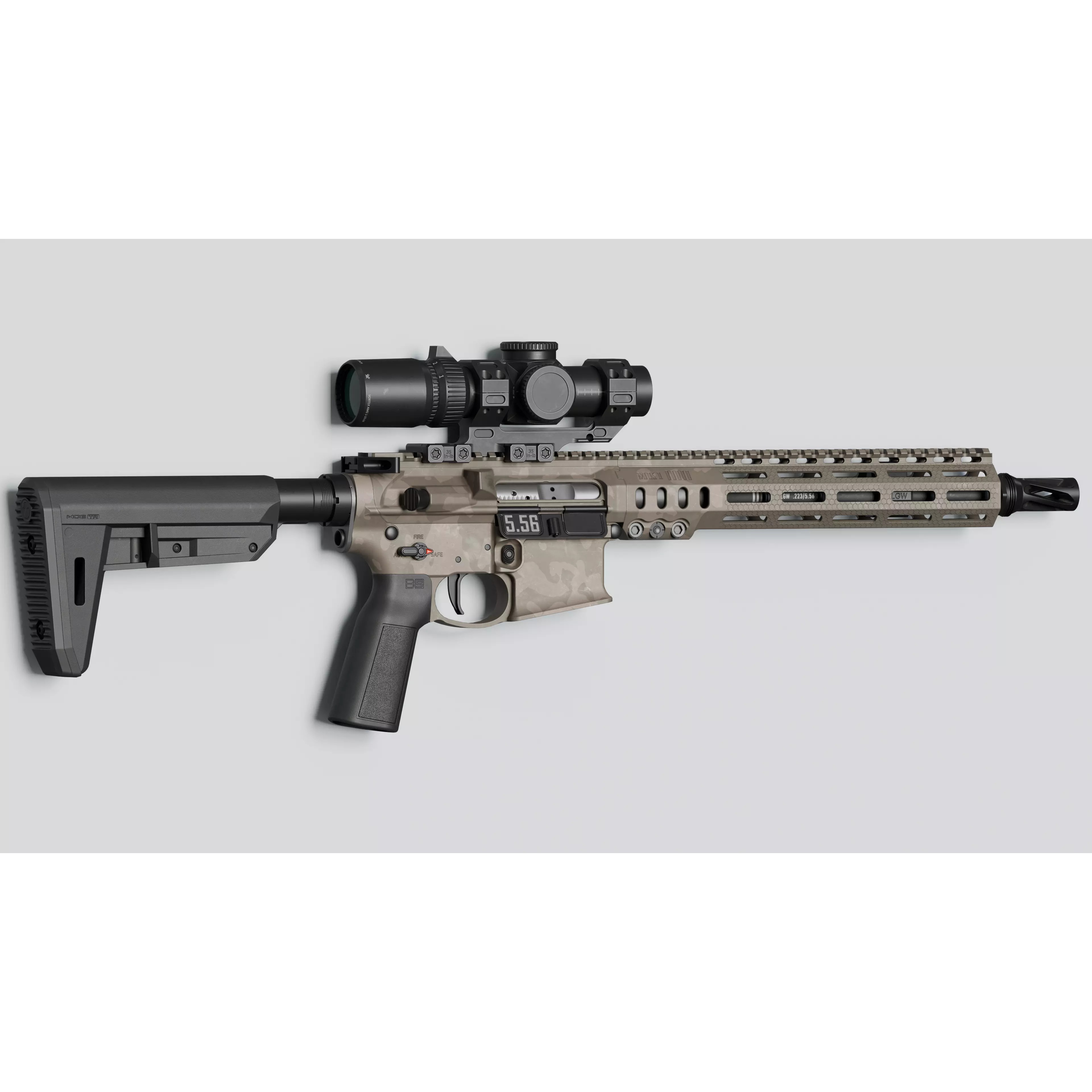 SOLGW MK1 - Low-Poly Game-Ready 3D Model - View 3