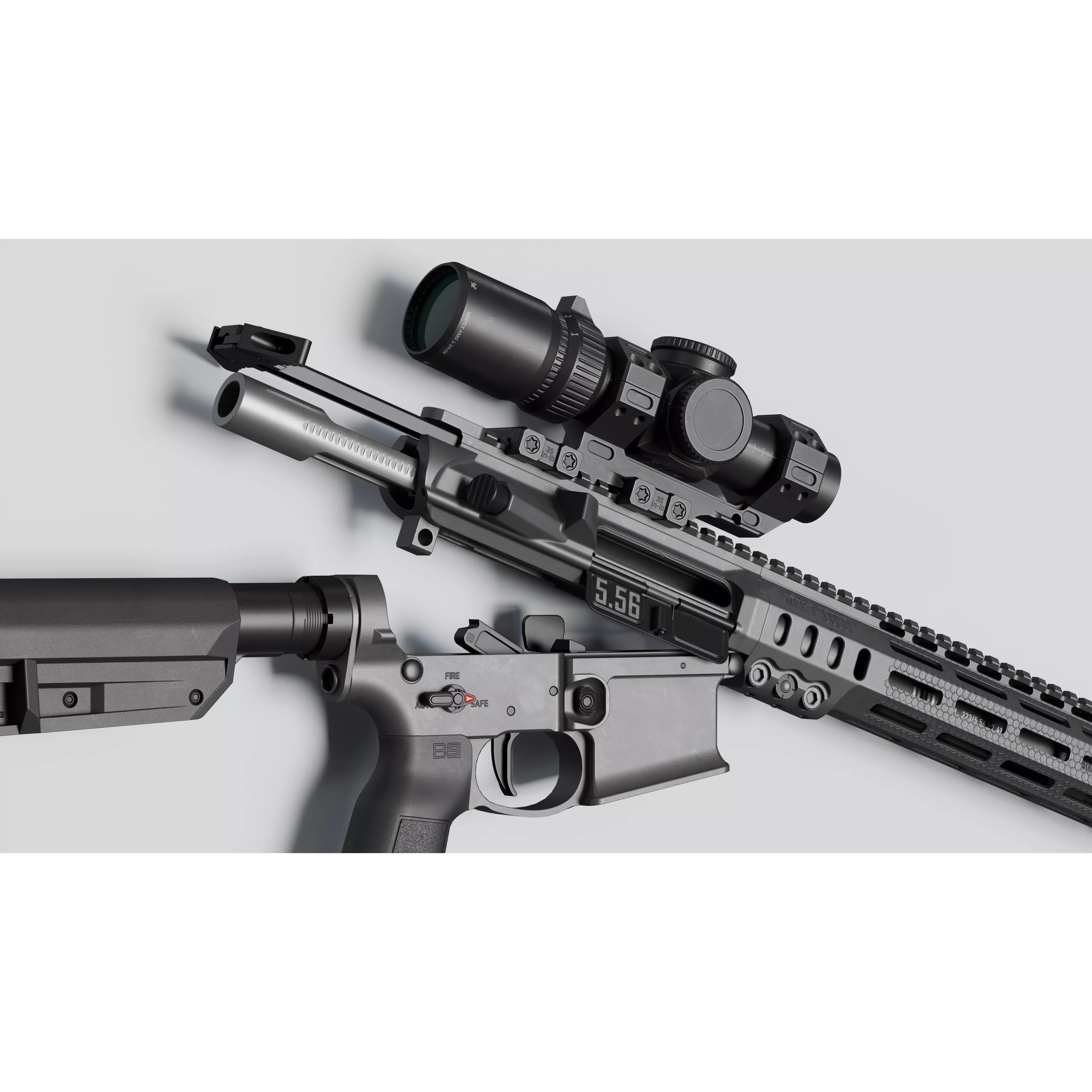 SOLGW MK1 - Low-Poly Game-Ready 3D Model - View 8