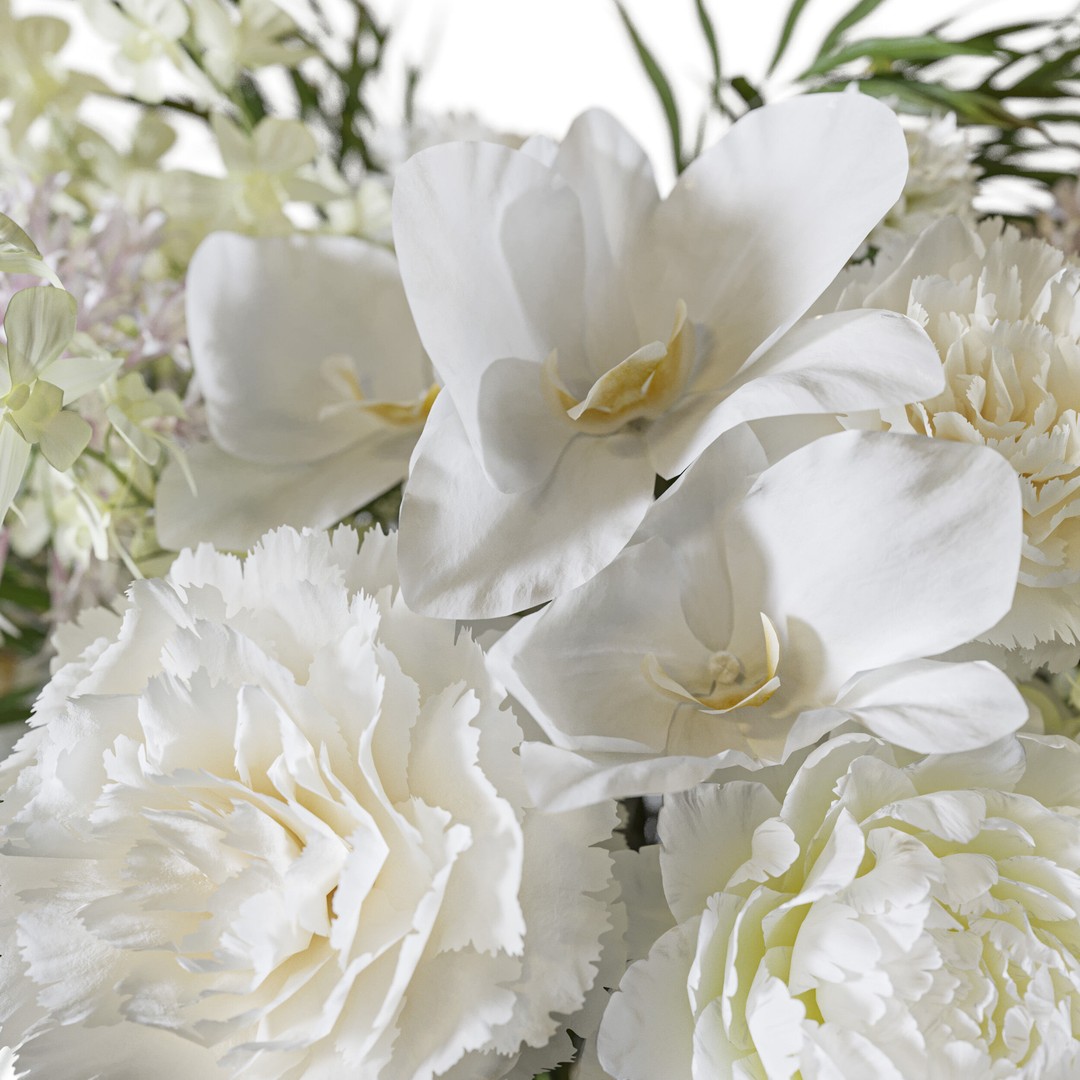 Flower Set 108 3D Model – Chic Petal Display, FBX, OBJ - View 5