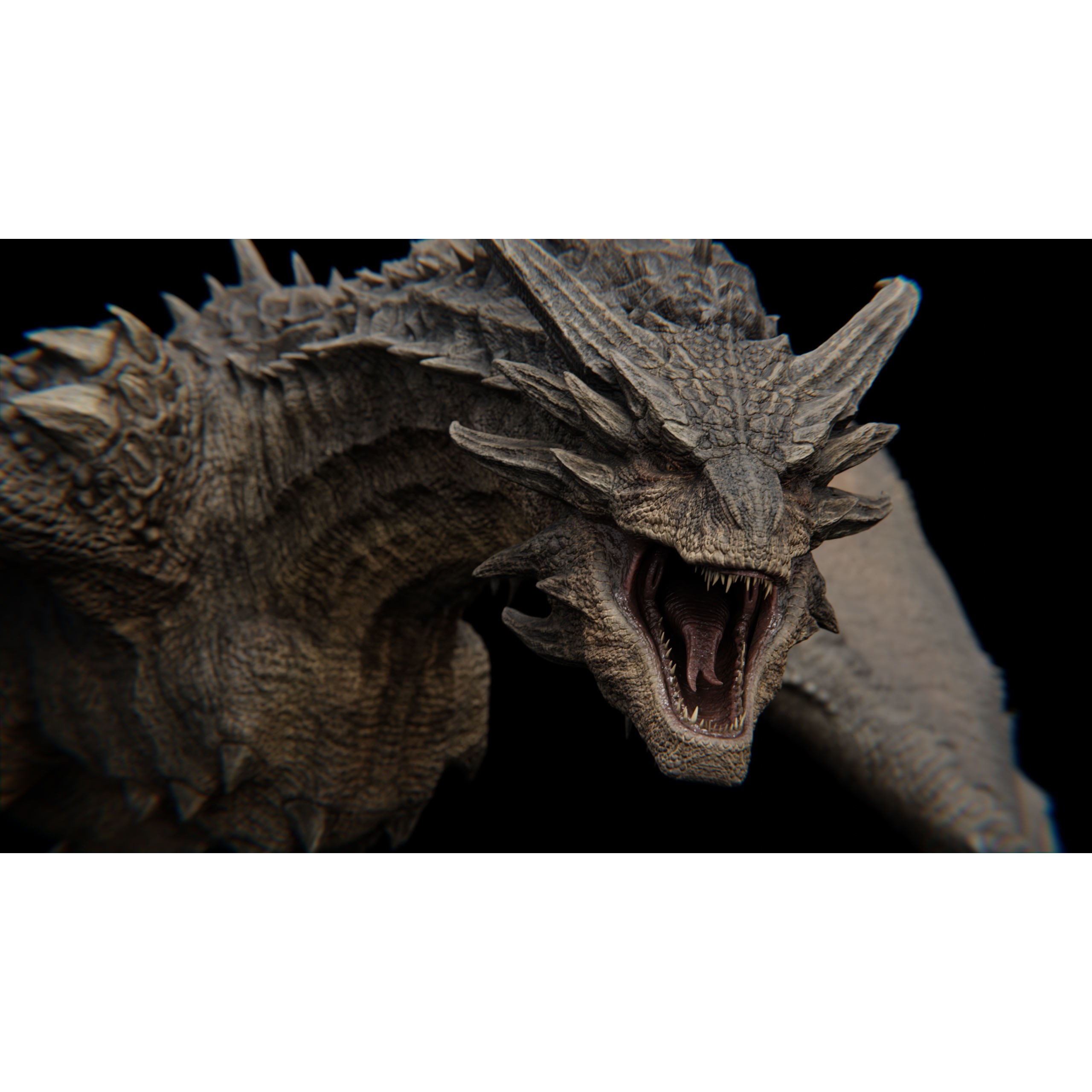 Dreadthorn Dragon - Low-Poly Game-Ready 3D Model - View 27