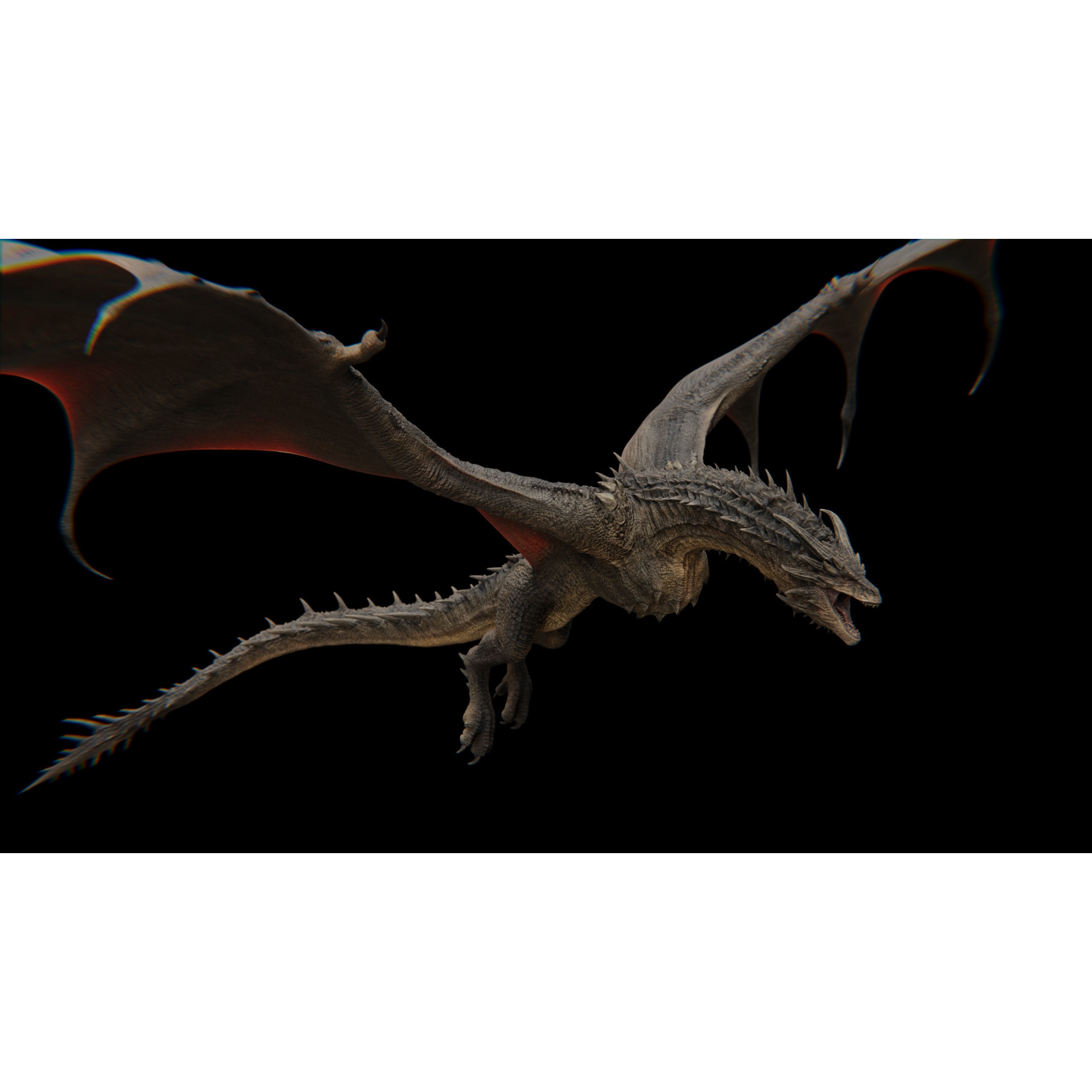 Dreadthorn Dragon - Low-Poly Game-Ready 3D Model - View 29