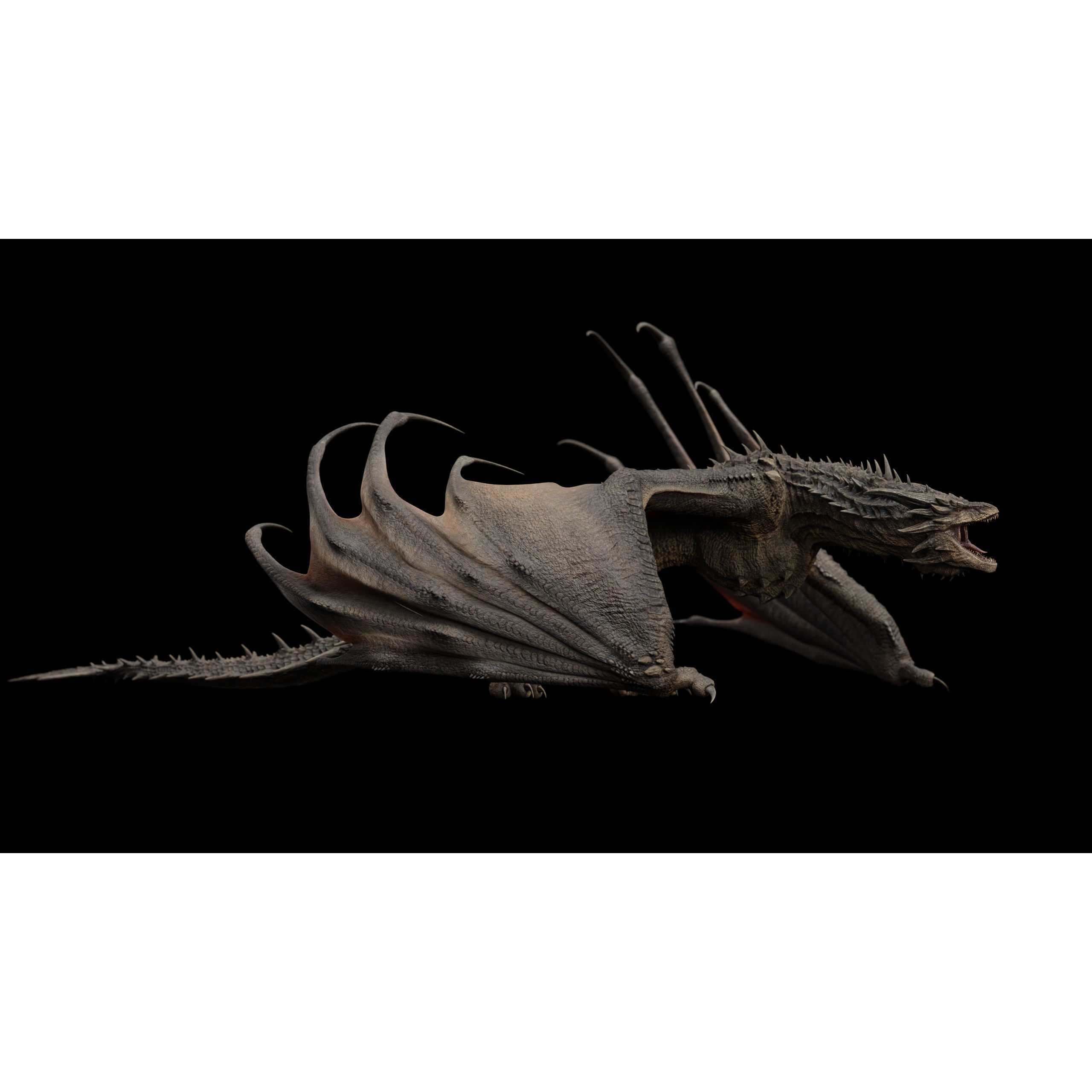 Dreadthorn Dragon - Low-Poly Game-Ready 3D Model - View 31