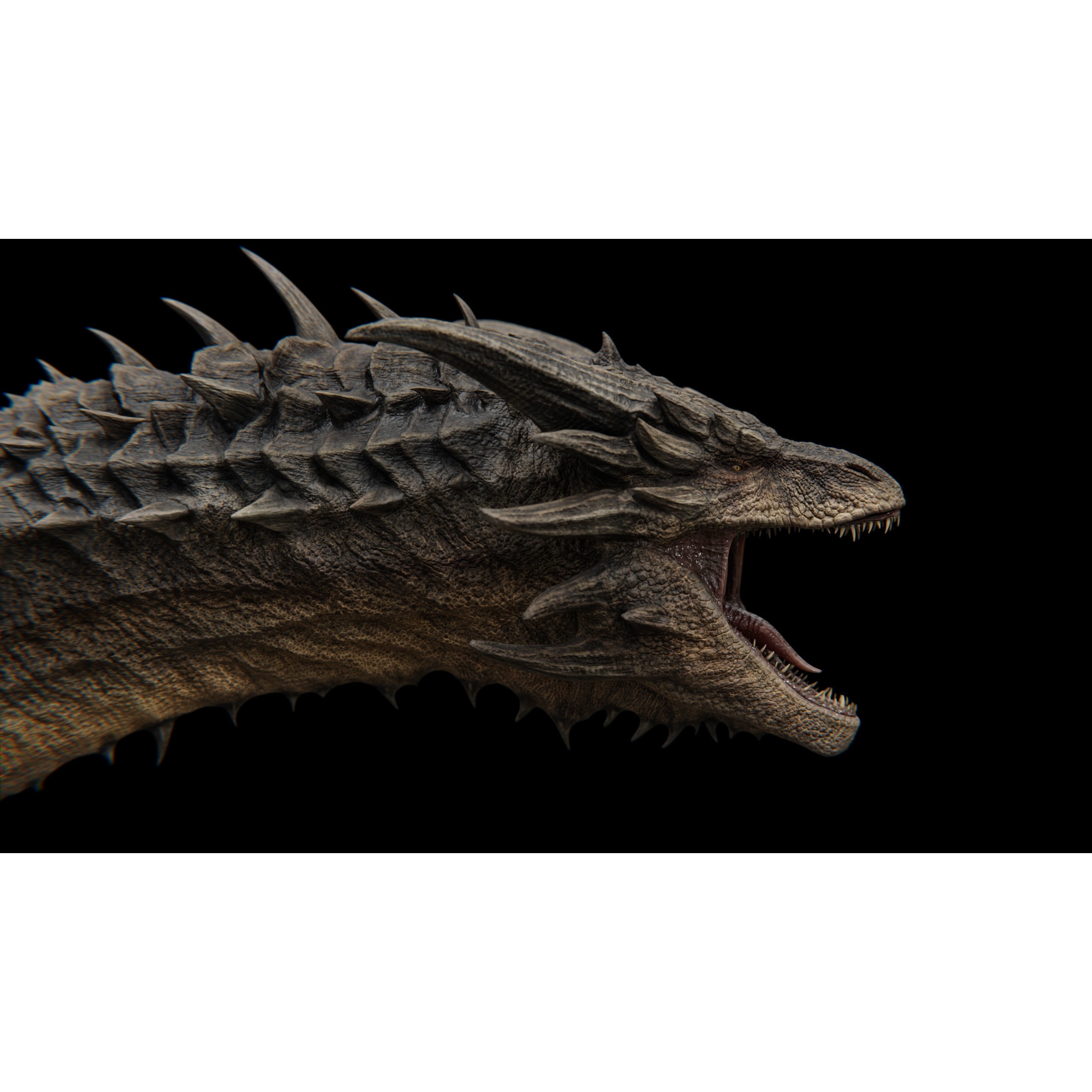 Dreadthorn Dragon - Low-Poly Game-Ready 3D Model - View 35