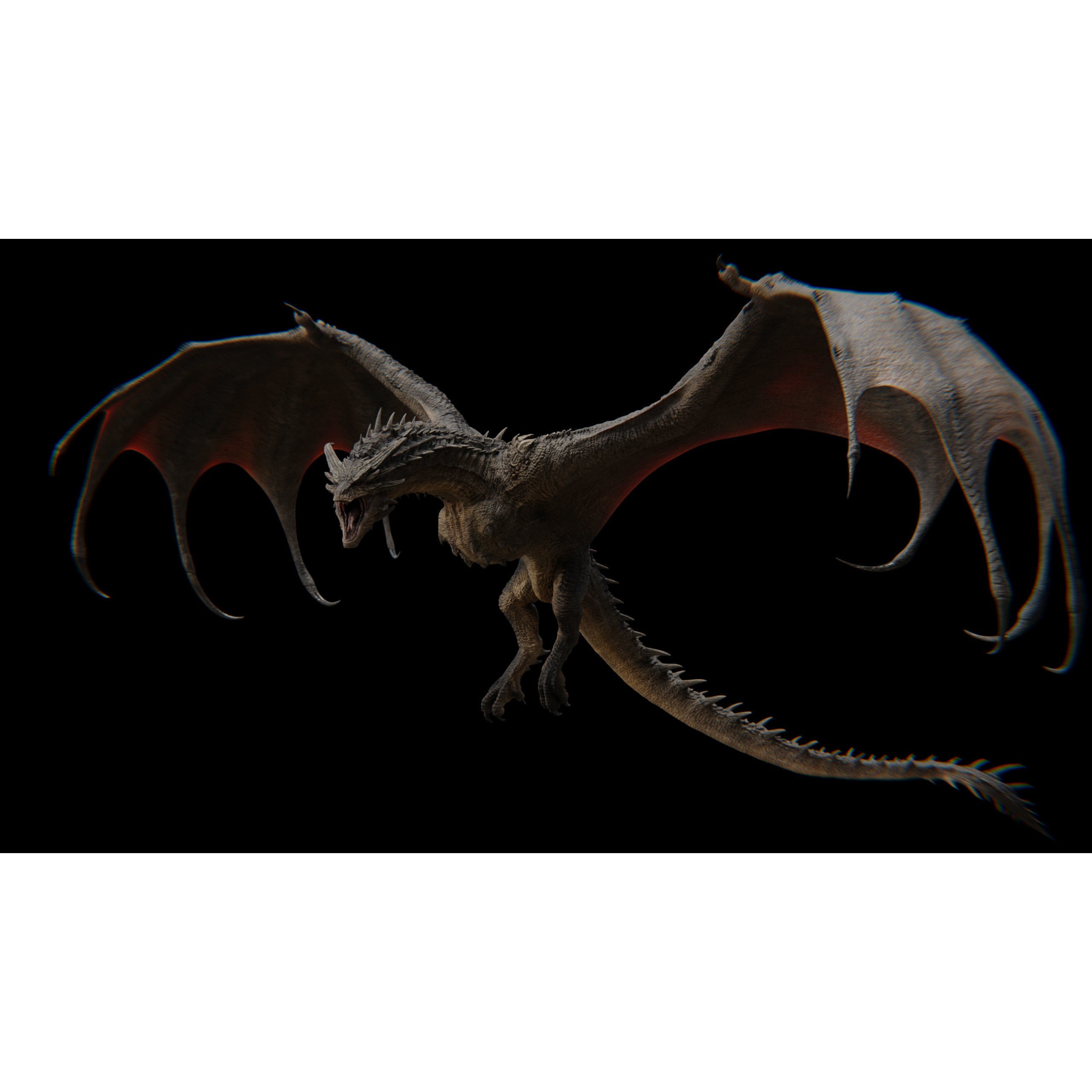 Dreadthorn Dragon - Low-Poly Game-Ready 3D Model - View 37