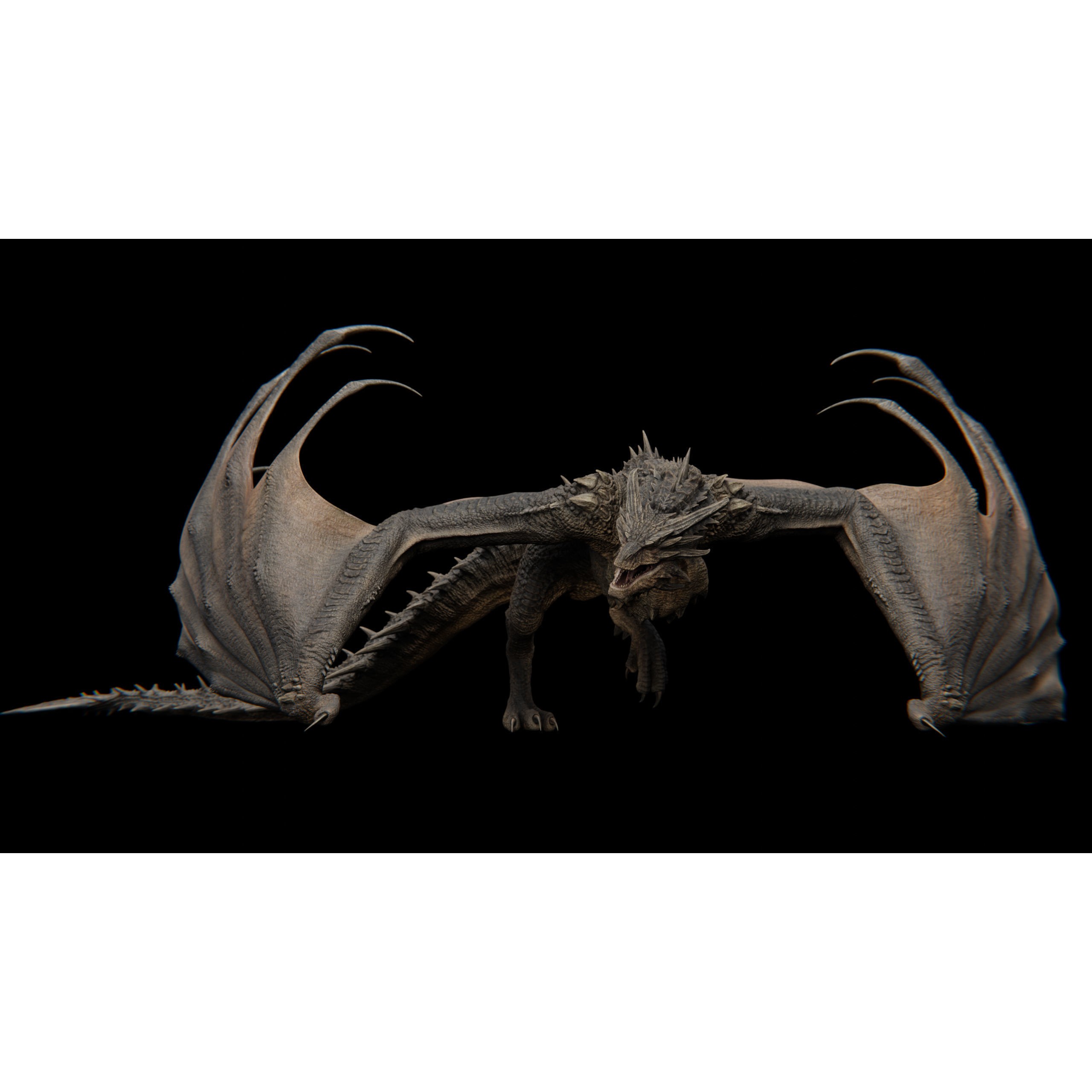Dreadthorn Dragon - Low-Poly Game-Ready 3D Model - View 40