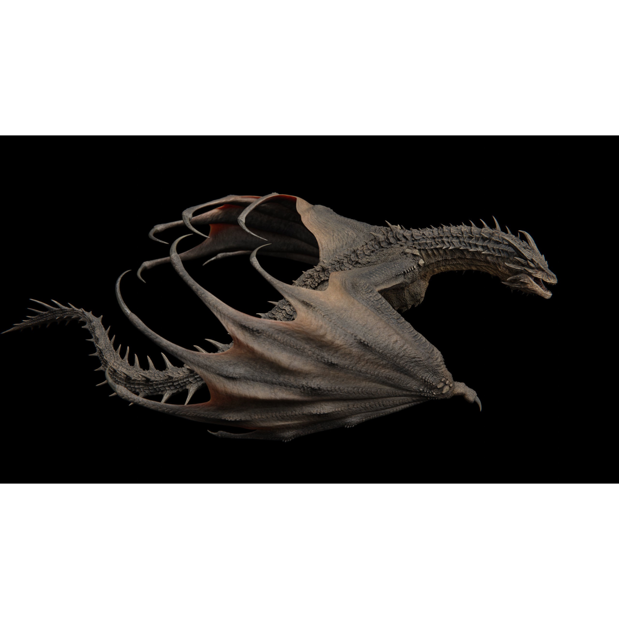 Dreadthorn Dragon - Low-Poly Game-Ready 3D Model - View 42