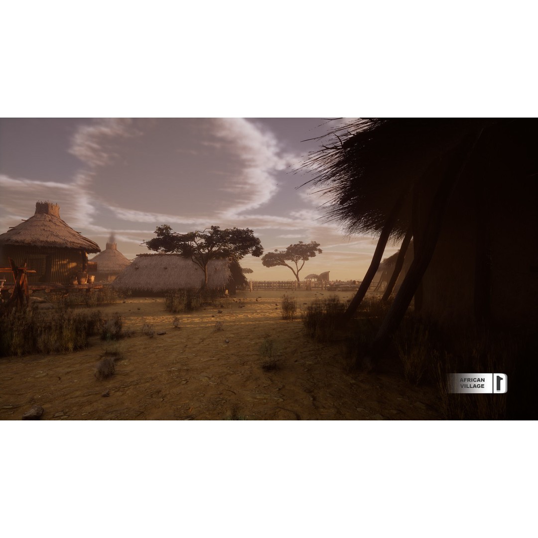 African Village 3D Model – Low Poly Unreal Engine Asset, FBX - View 10