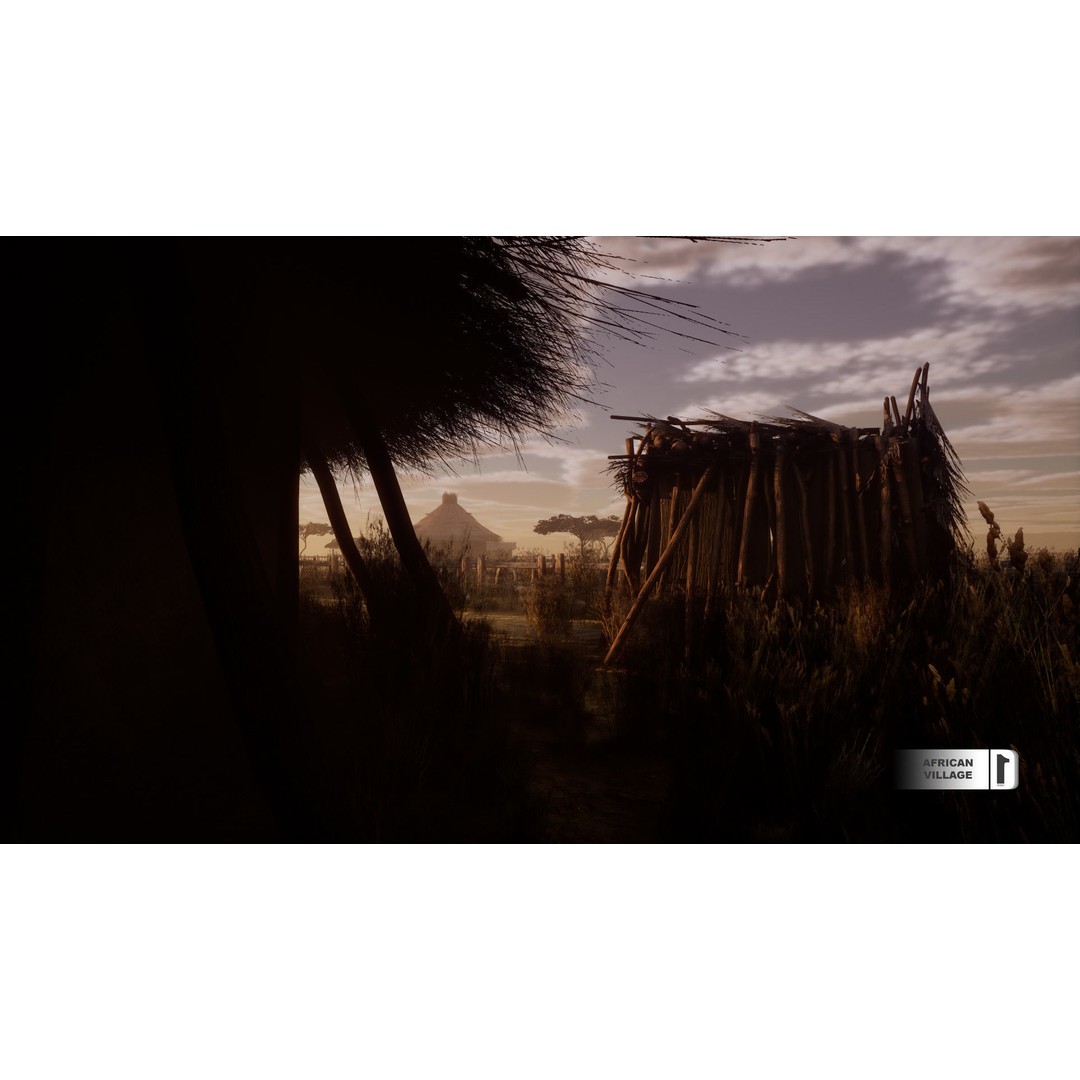 African Village 3D Model – Low Poly Unreal Engine Asset, FBX - View 13