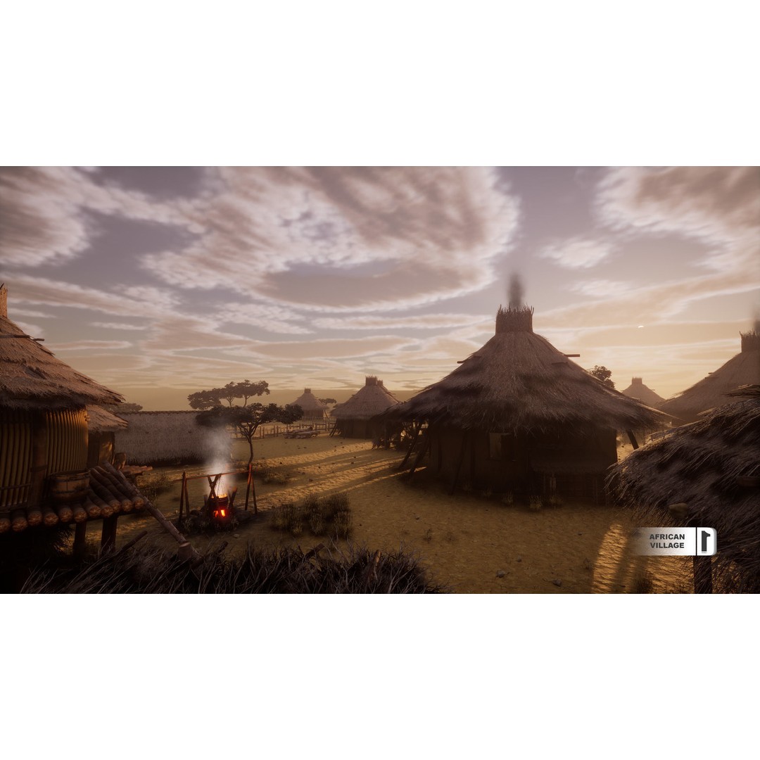 African Village 3D Model – Low Poly Unreal Engine Asset, FBX - View 19
