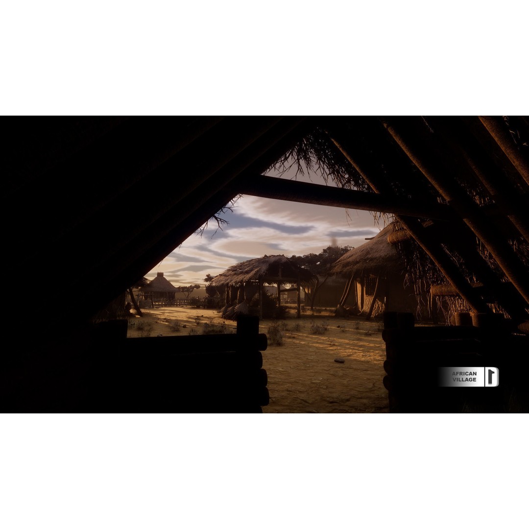 African Village 3D Model – Low Poly Unreal Engine Asset, FBX - View 20